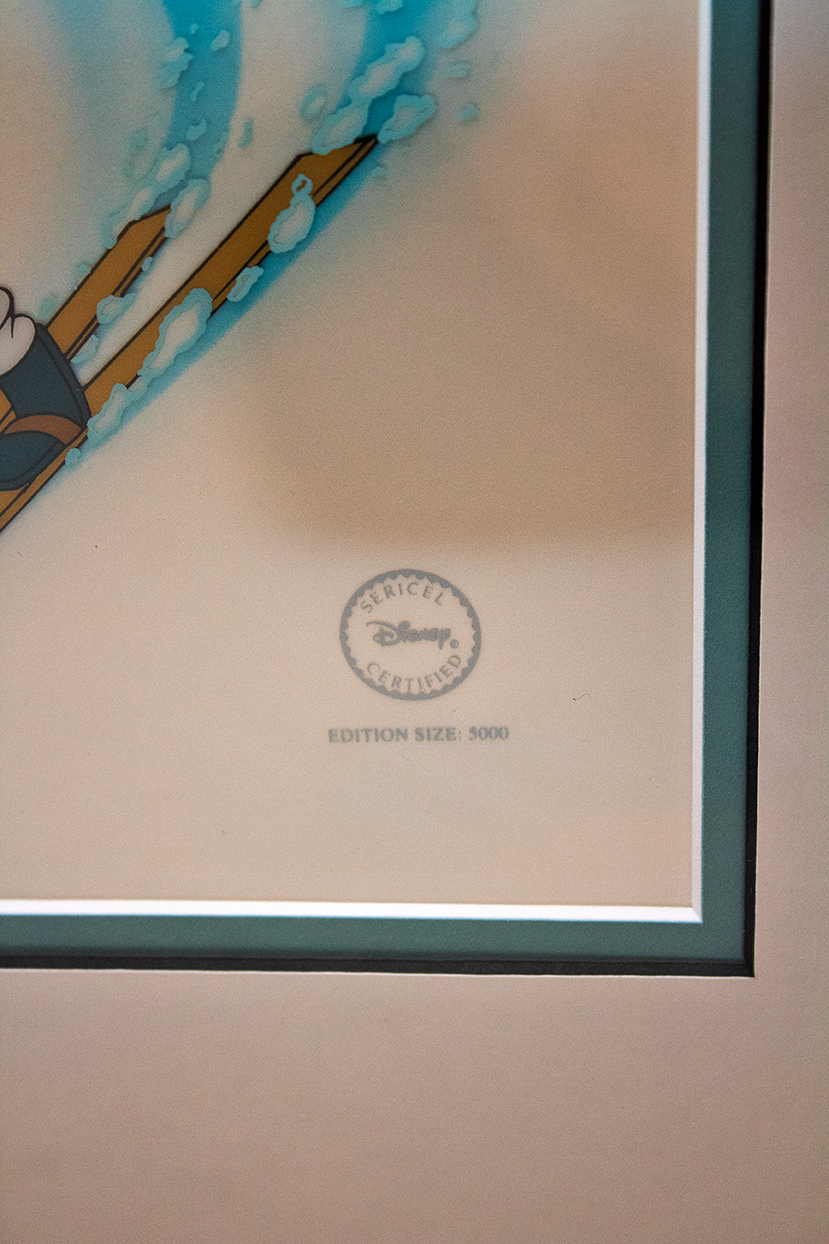 Disney "Goofy Skier" Limited Edition Sericel