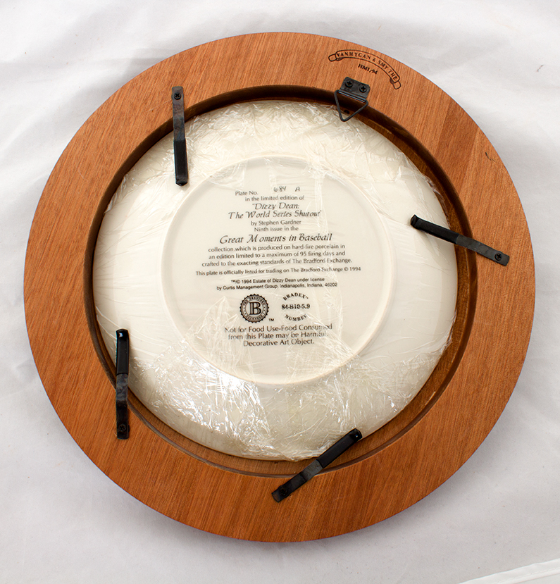 Limited Edition Baseball Collector Plates