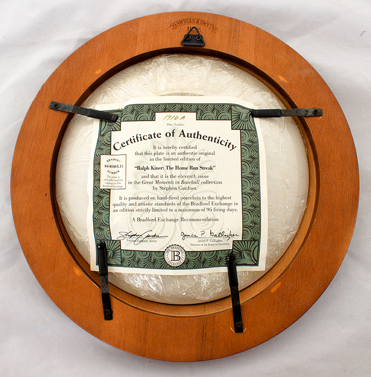 Limited Edition Baseball Collector Plates