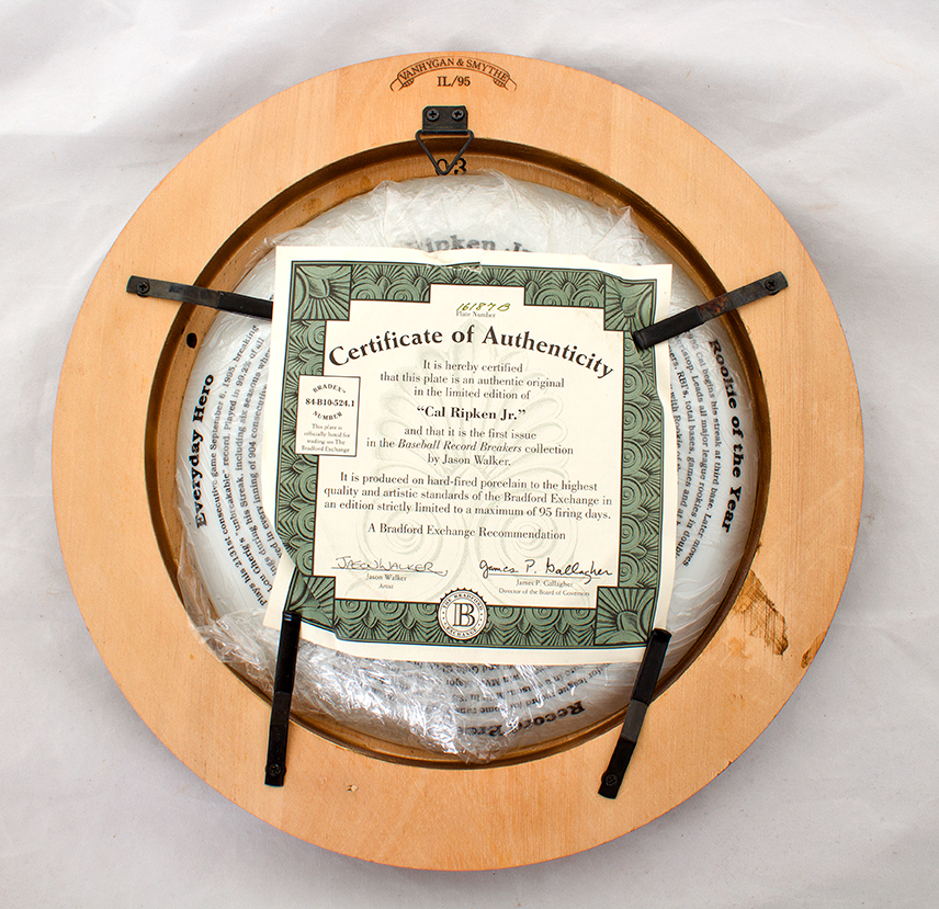 Limited Edition Baseball Collector Plates