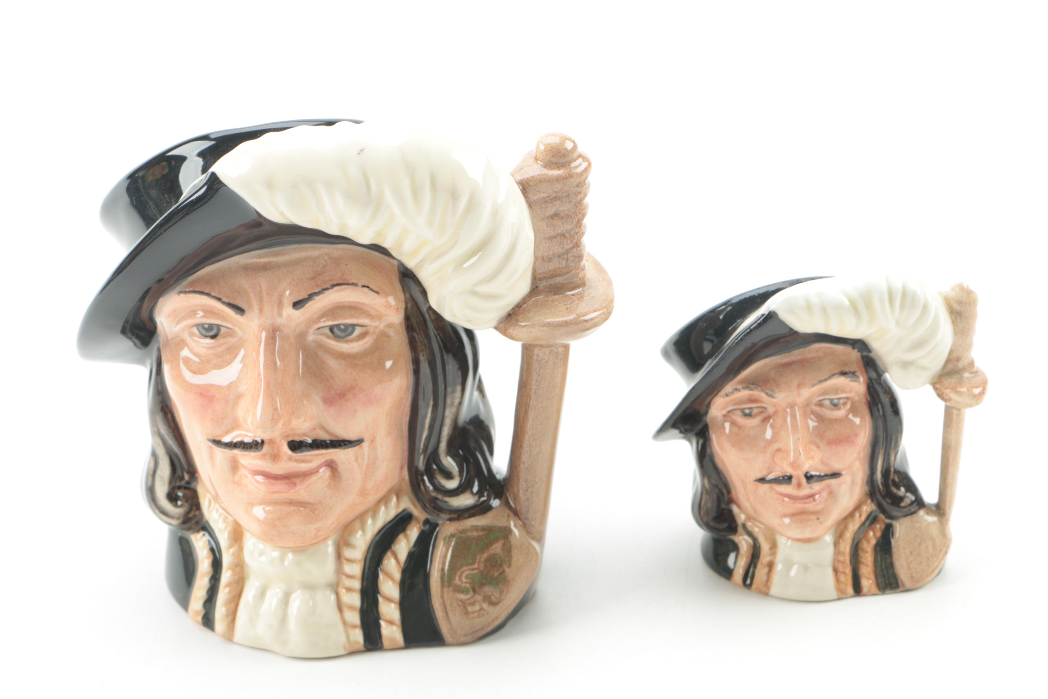 Royal Doulton Character Jugs Including "The Mikado" and "John Peel"