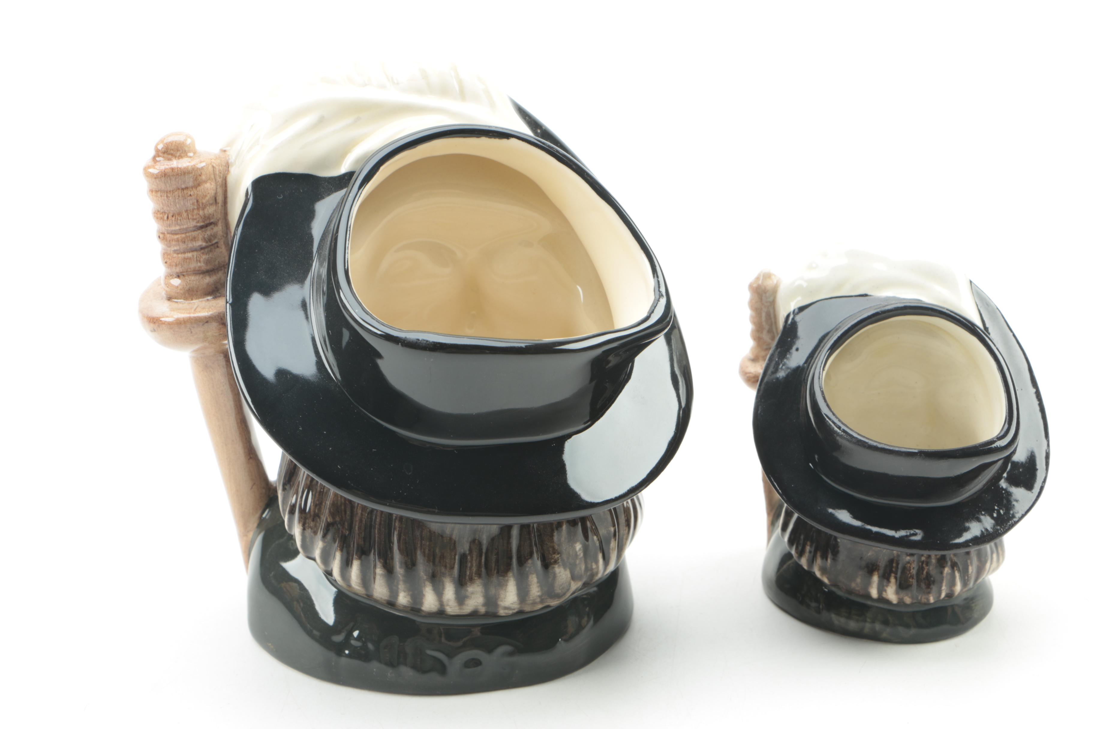 Royal Doulton Character Jugs Including "The Mikado" and "John Peel"