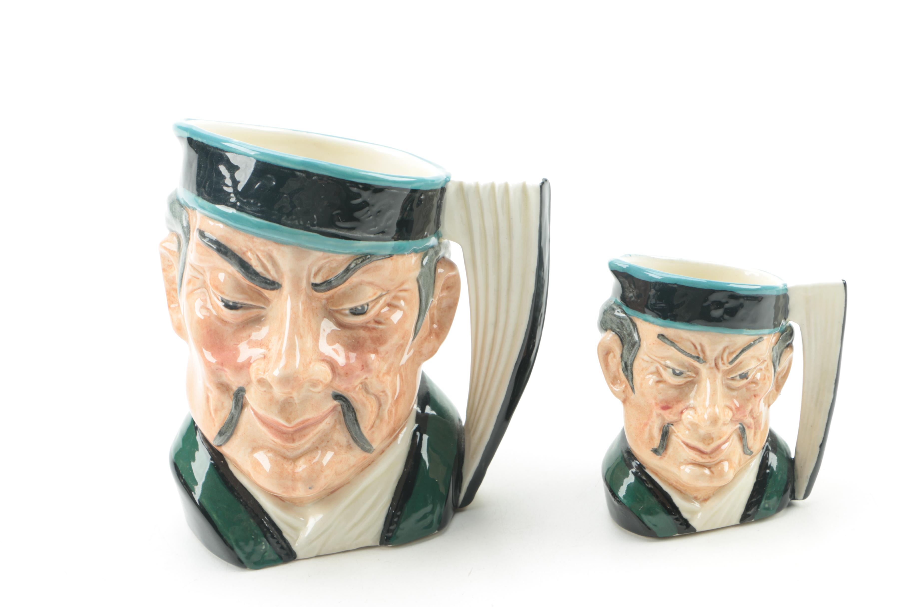 Royal Doulton Character Jugs Including "The Mikado" and "John Peel"