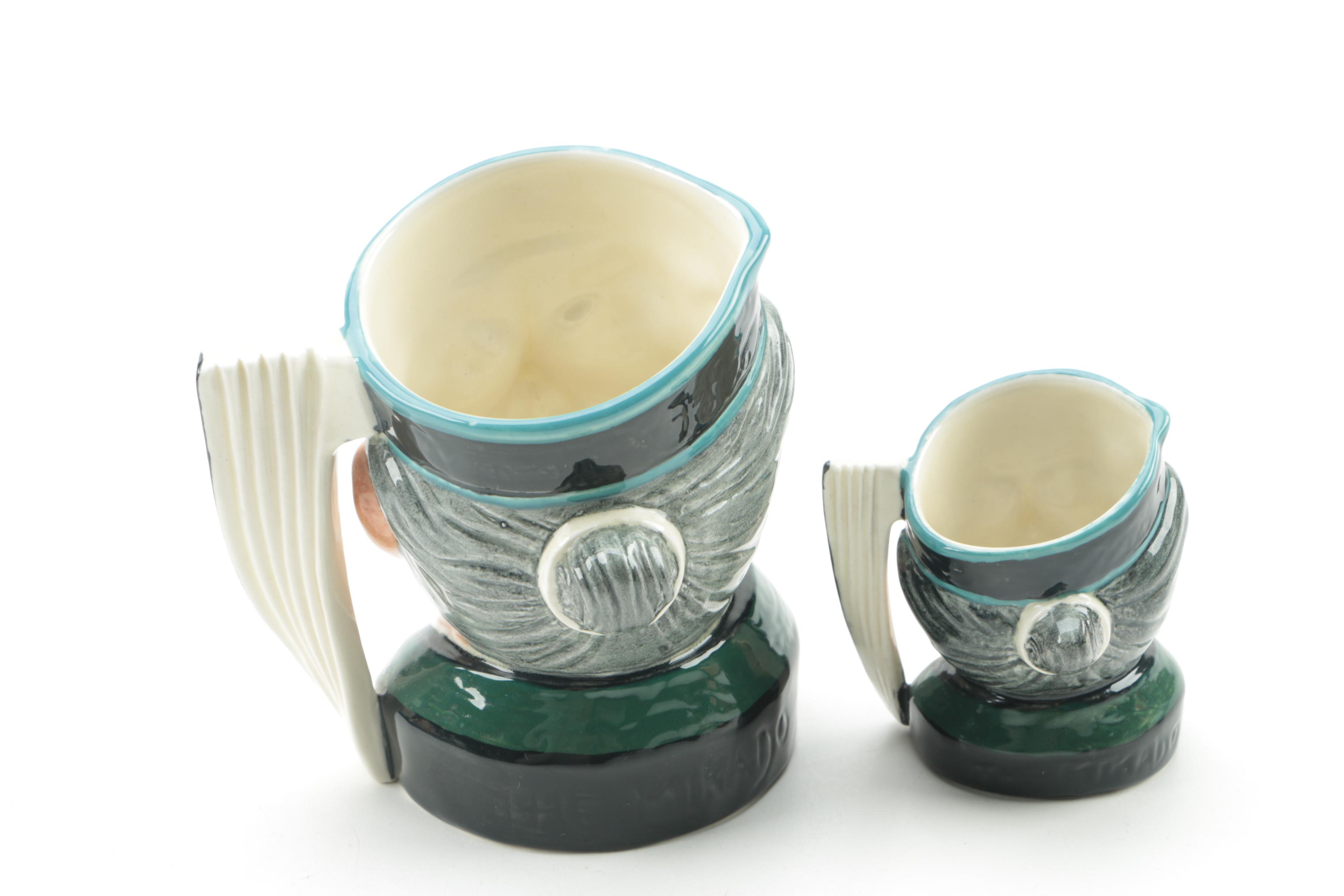 Royal Doulton Character Jugs Including "The Mikado" and "John Peel"