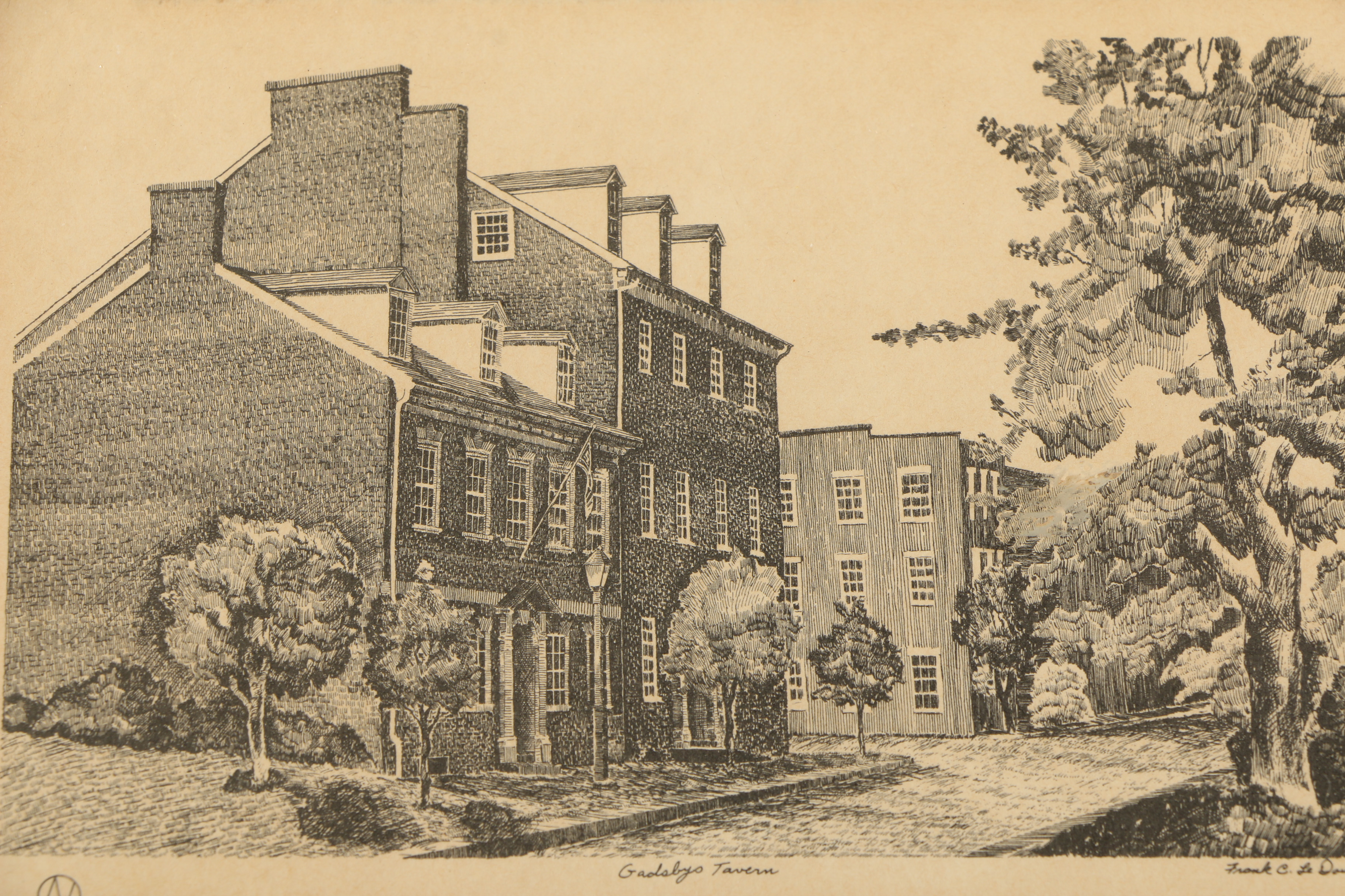 Lithographs on Paper of Architecture