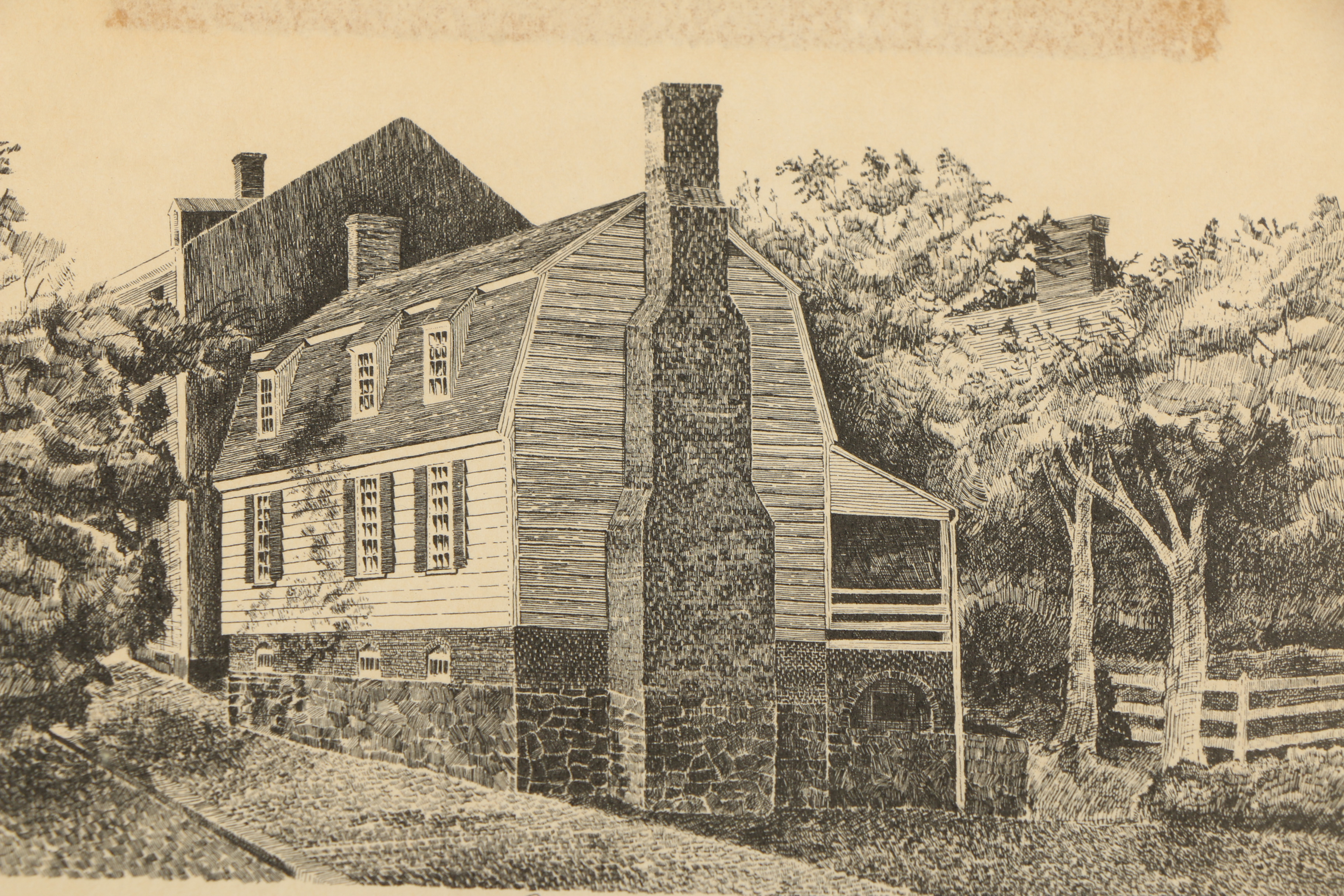 Lithographs on Paper of Architecture