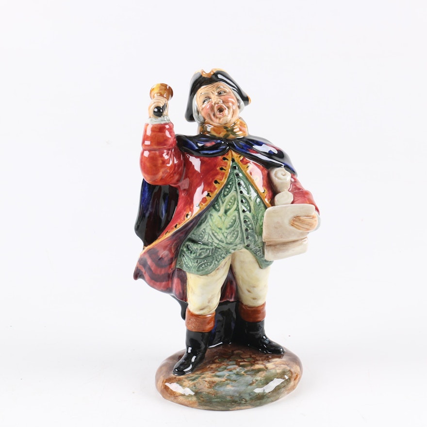 Vintage Royal Doulton "Town Crier" HN 2119 Figurine