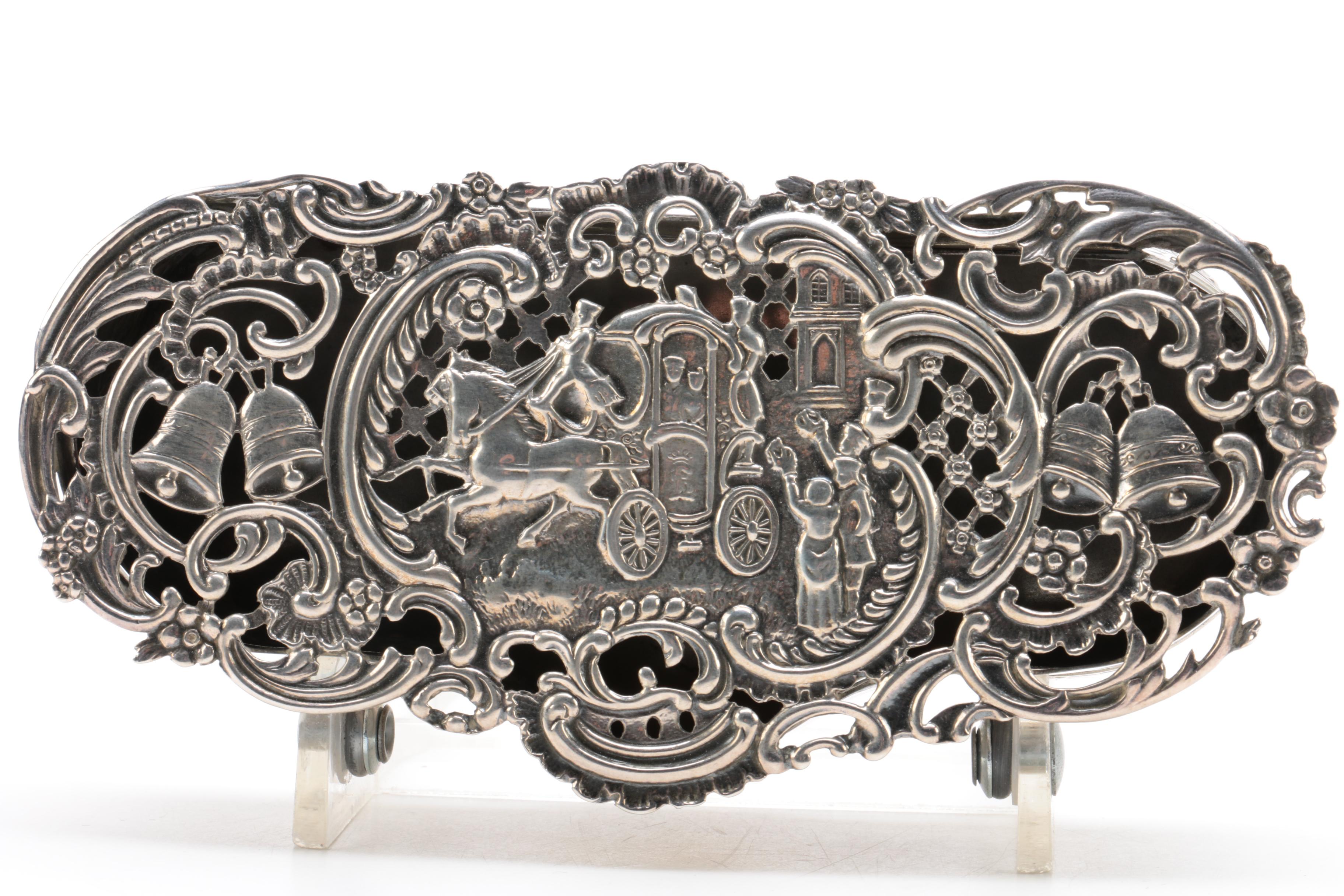 1905 William Comyns & Sons Sterling Silver Trinket Box