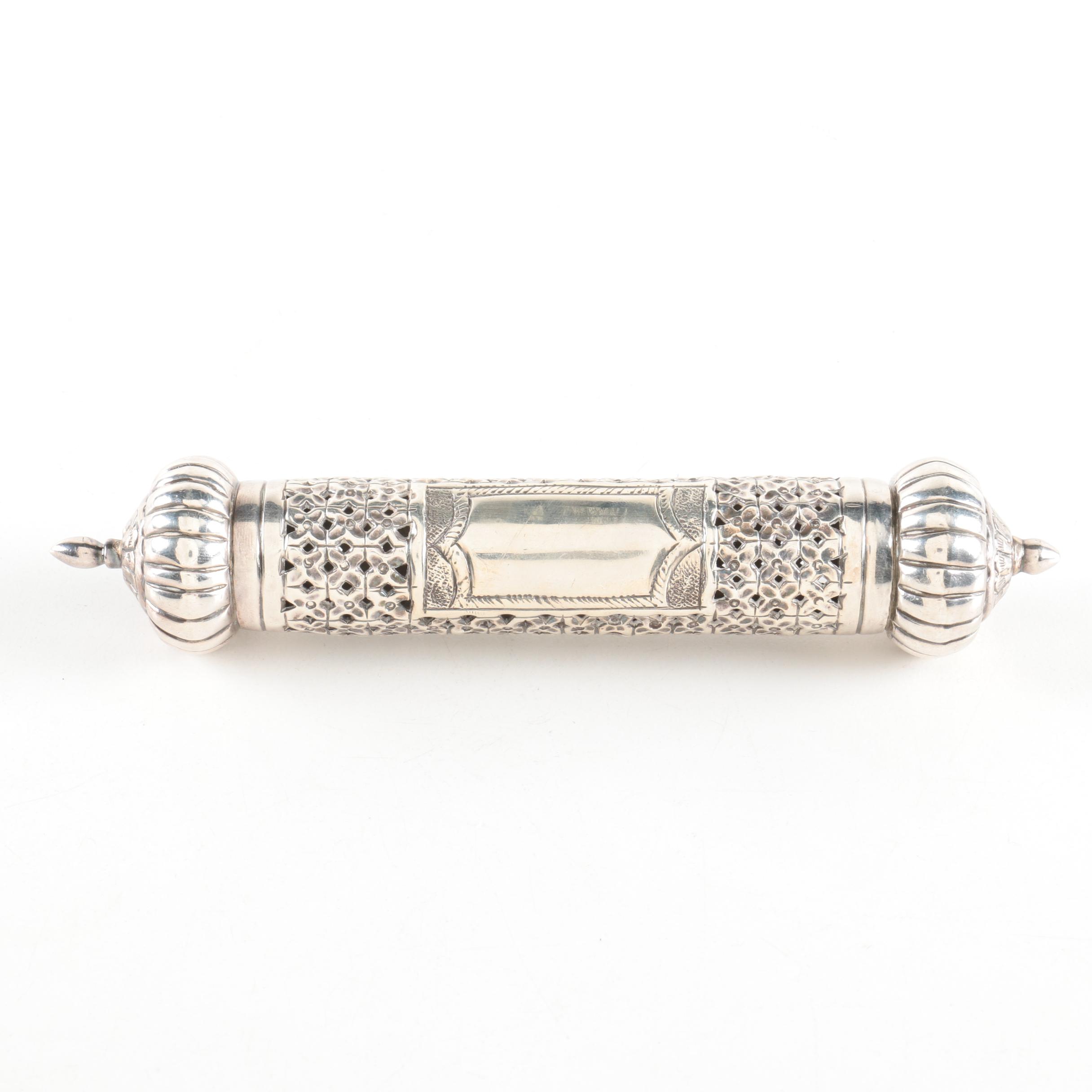 800 Silver Megillah Holder
