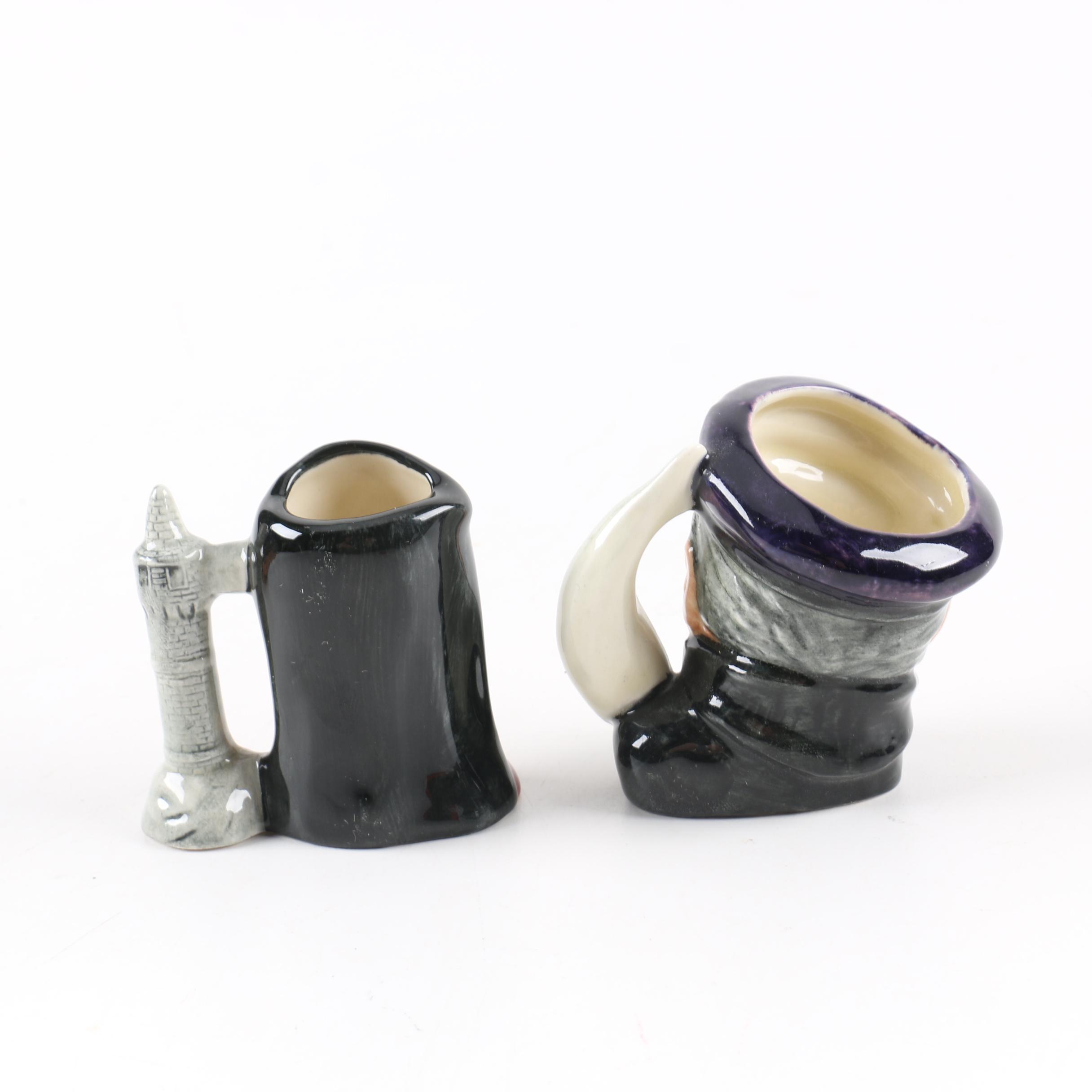 Royal Doulton Character Jugs Including "Captain Ahab" and "Catherine of Aragon"