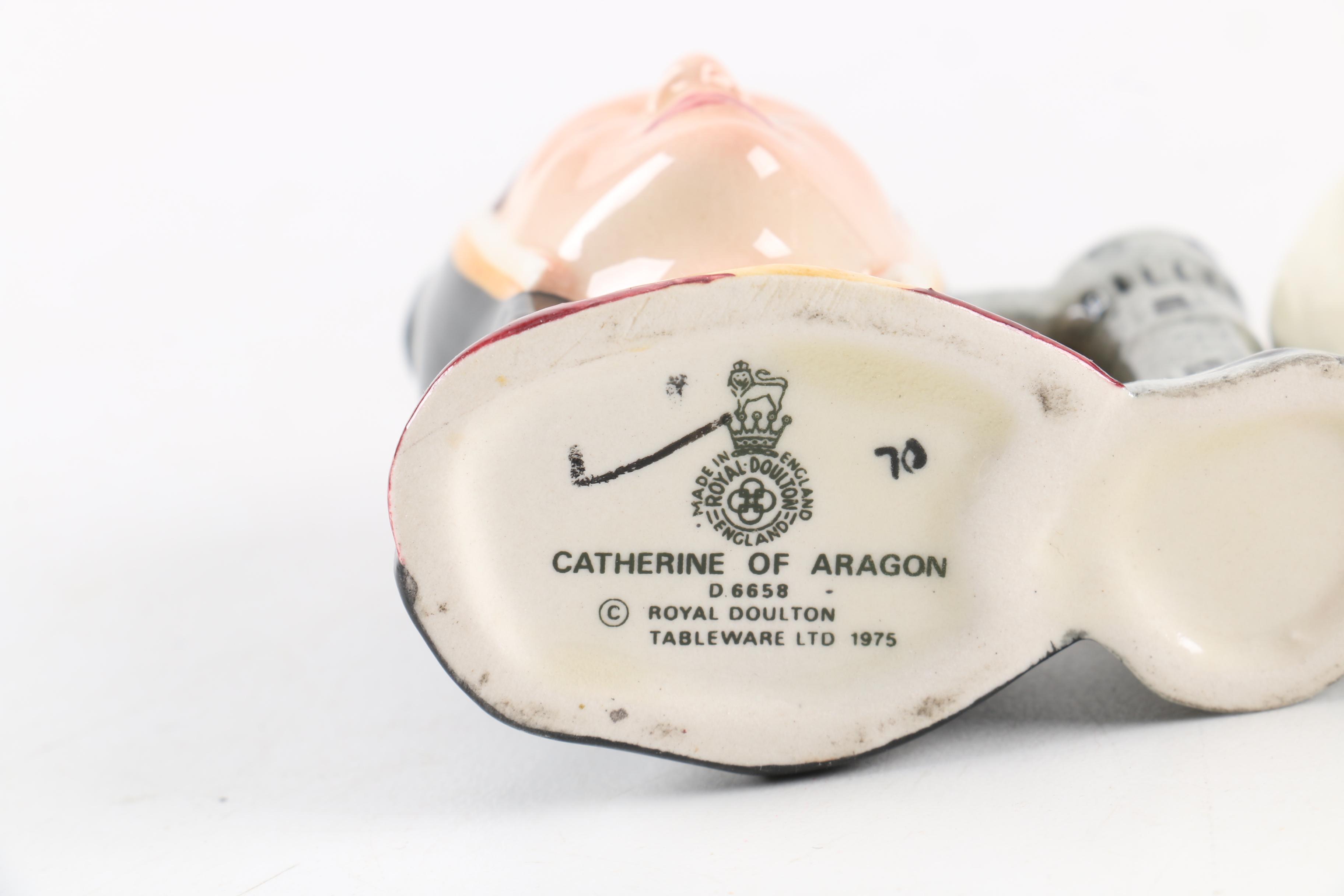 Royal Doulton Character Jugs Including "Captain Ahab" and "Catherine of Aragon"