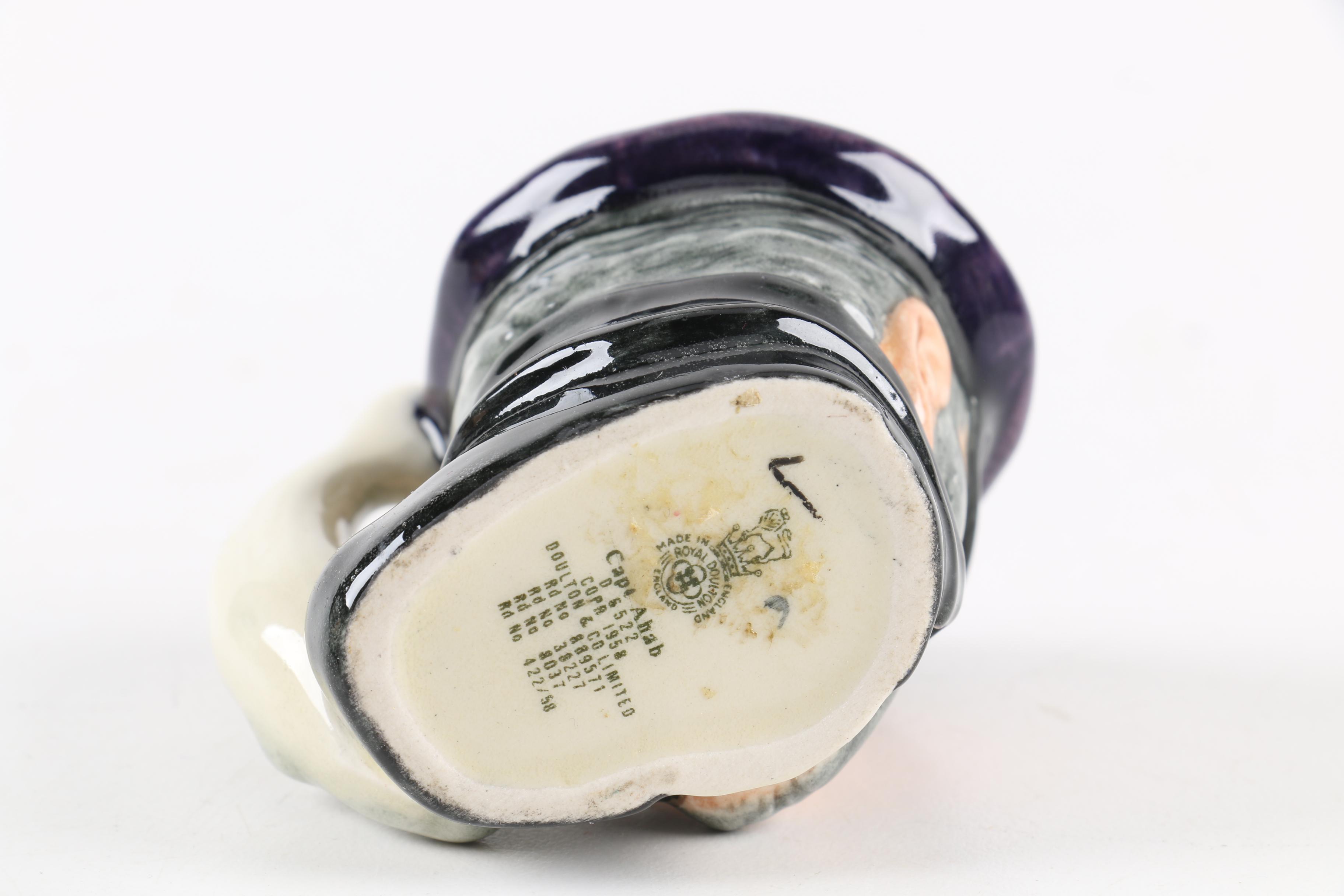 Royal Doulton Character Jugs Including "Captain Ahab" and "Catherine of Aragon"