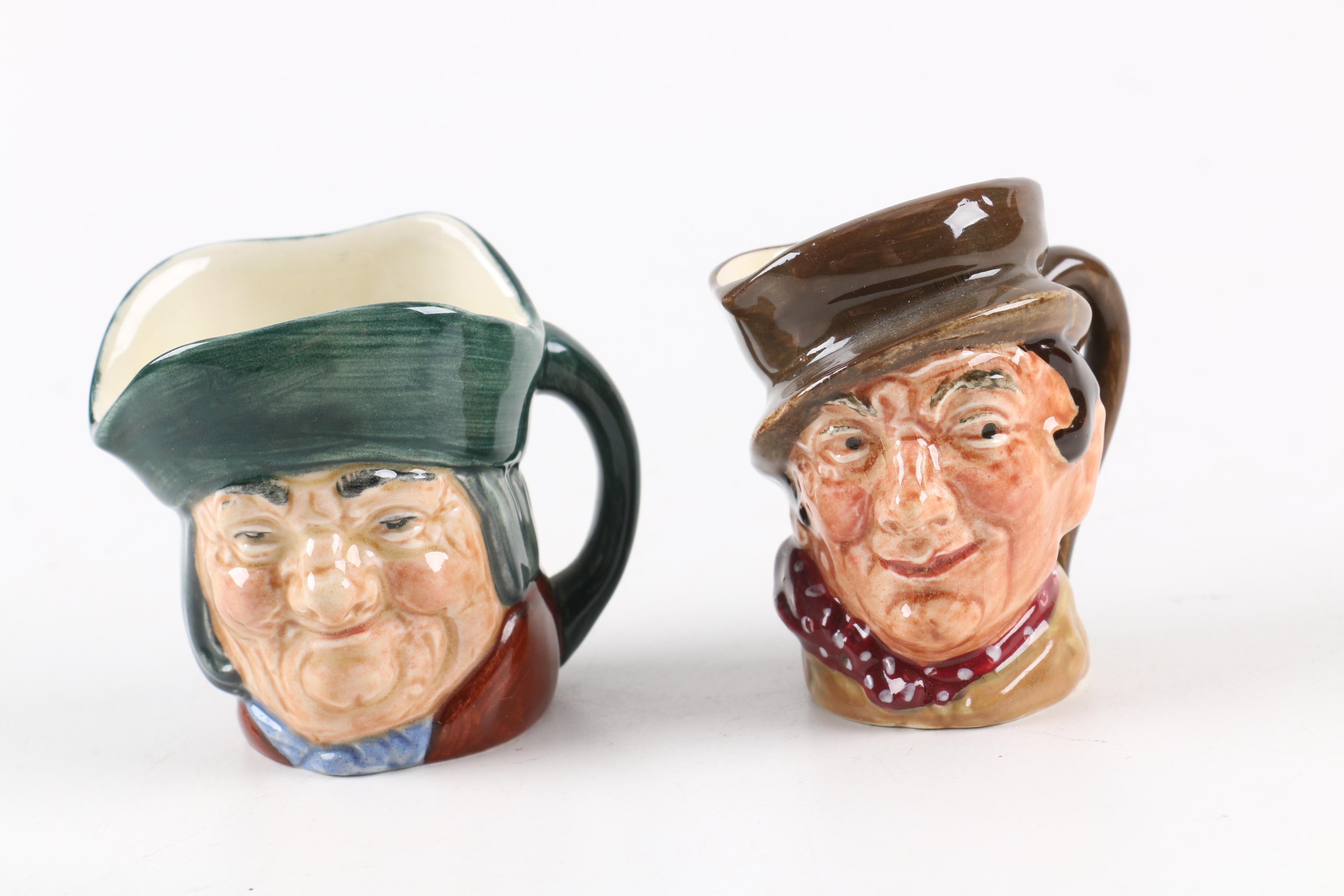 Royal Doulton Character Jugs Including "Captain Ahab" and "Catherine of Aragon"