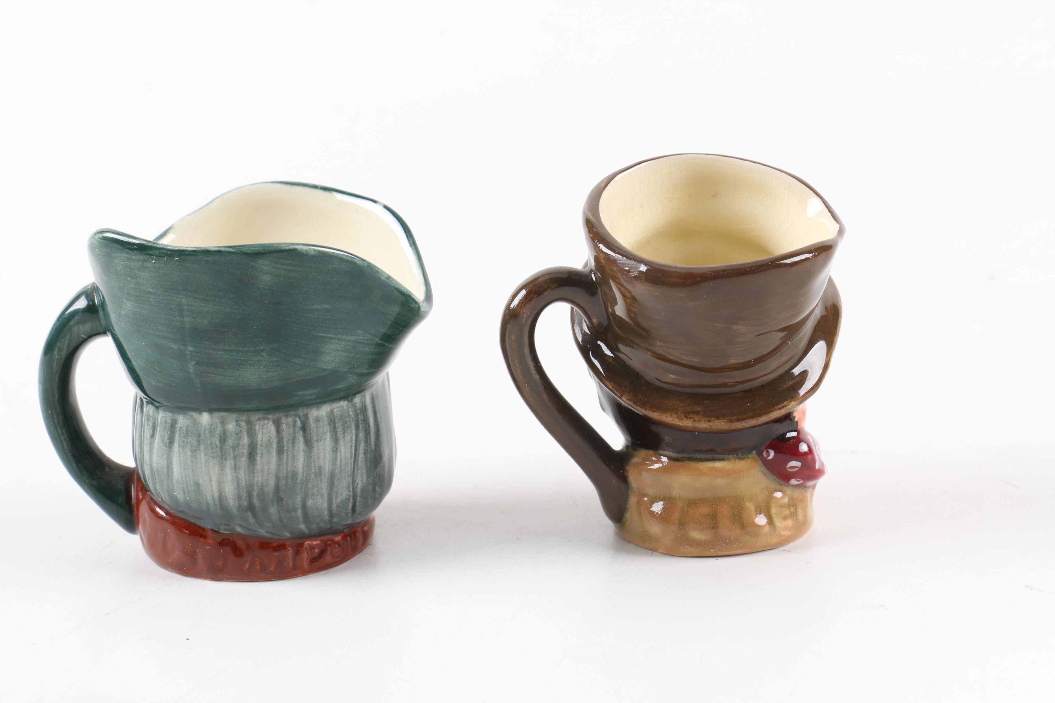 Royal Doulton Character Jugs Including "Captain Ahab" and "Catherine of Aragon"