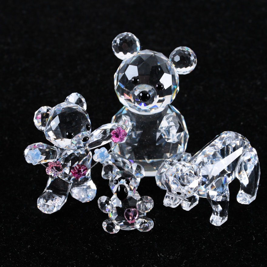 Swarovski Crystal Bear Figurines