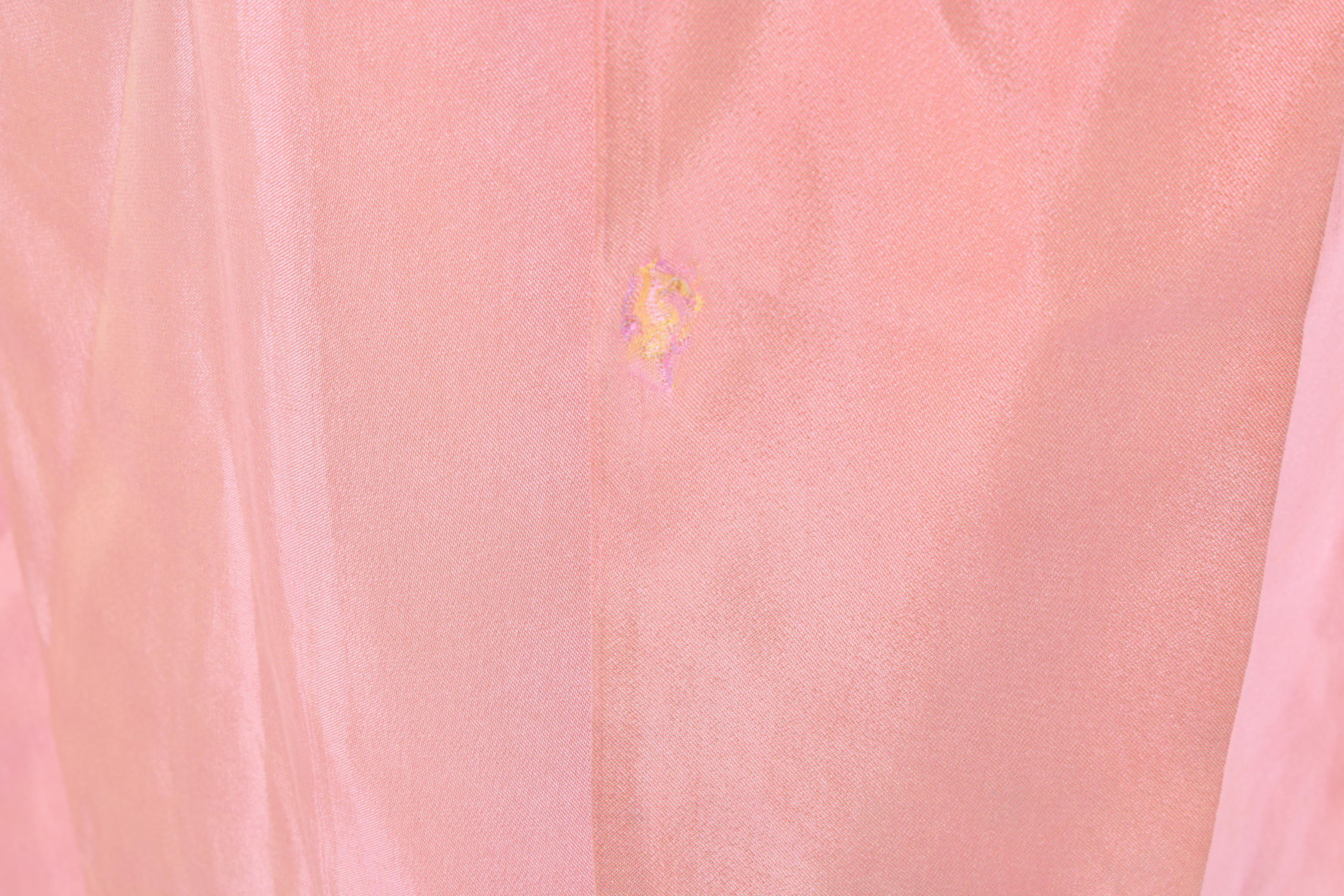 Women's Iridescent Pink Wrap Sleeveless Gown