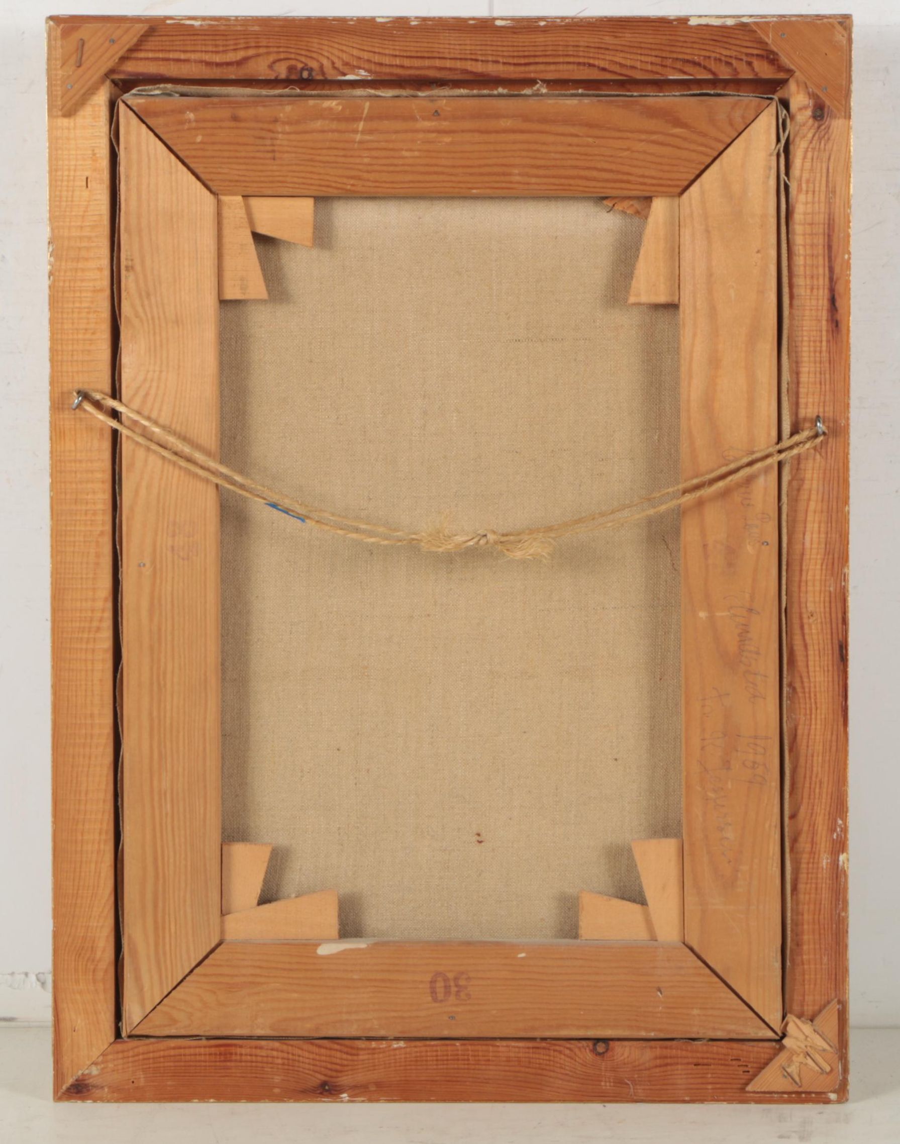 1959 Oil Painting of a Clown