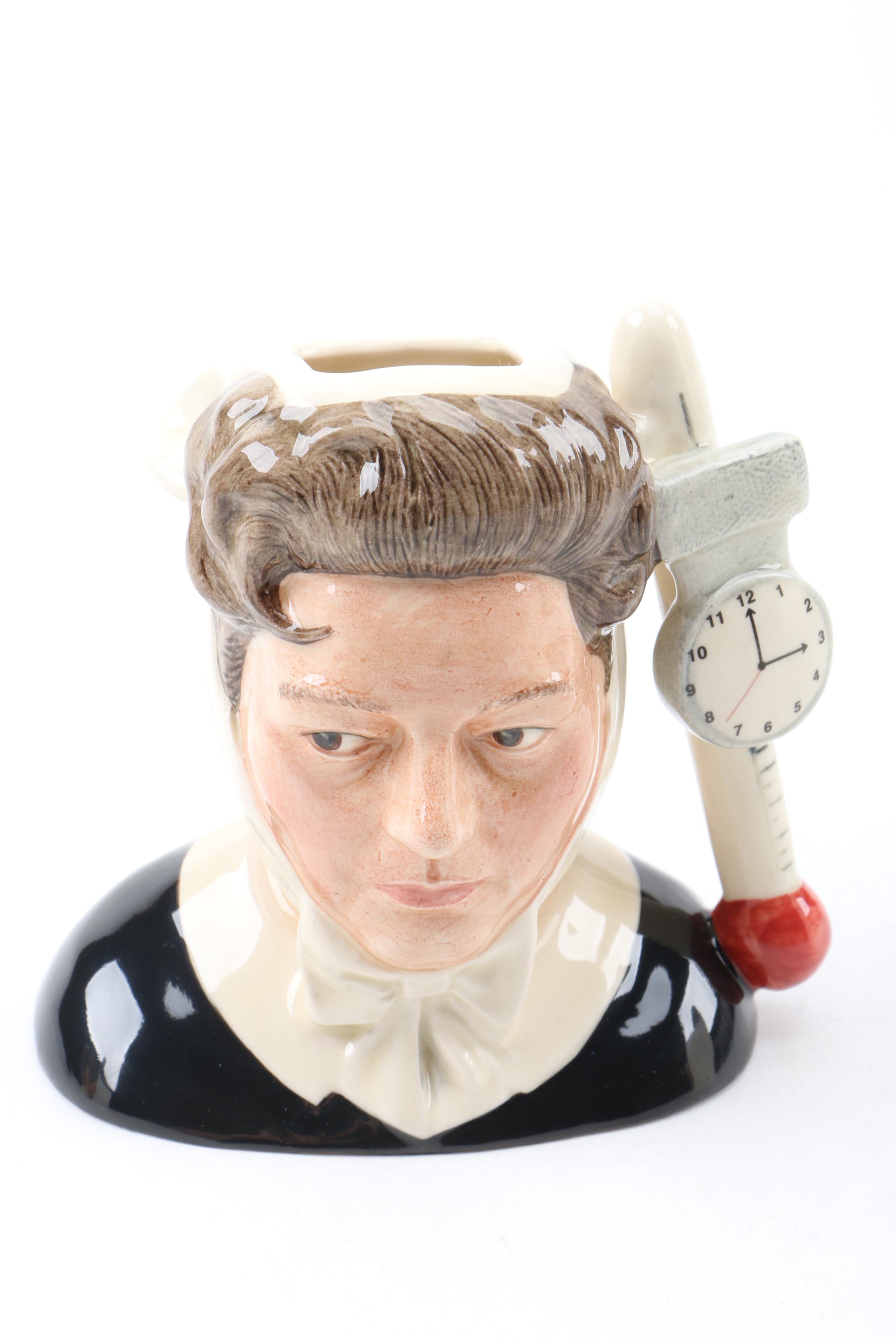 Royal Doulton "Carry On Doctor" Mugs "Kenneth Williams" and "Hattie Jacques"