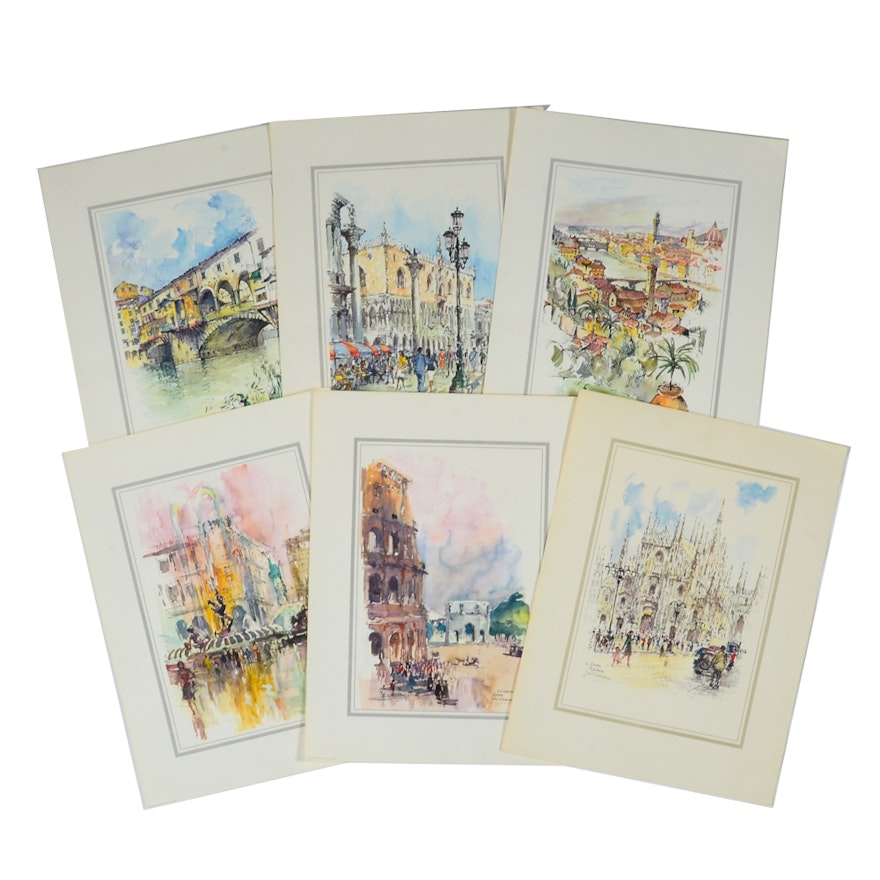 Collection of Jan Korthals Offset Lithograph Prints