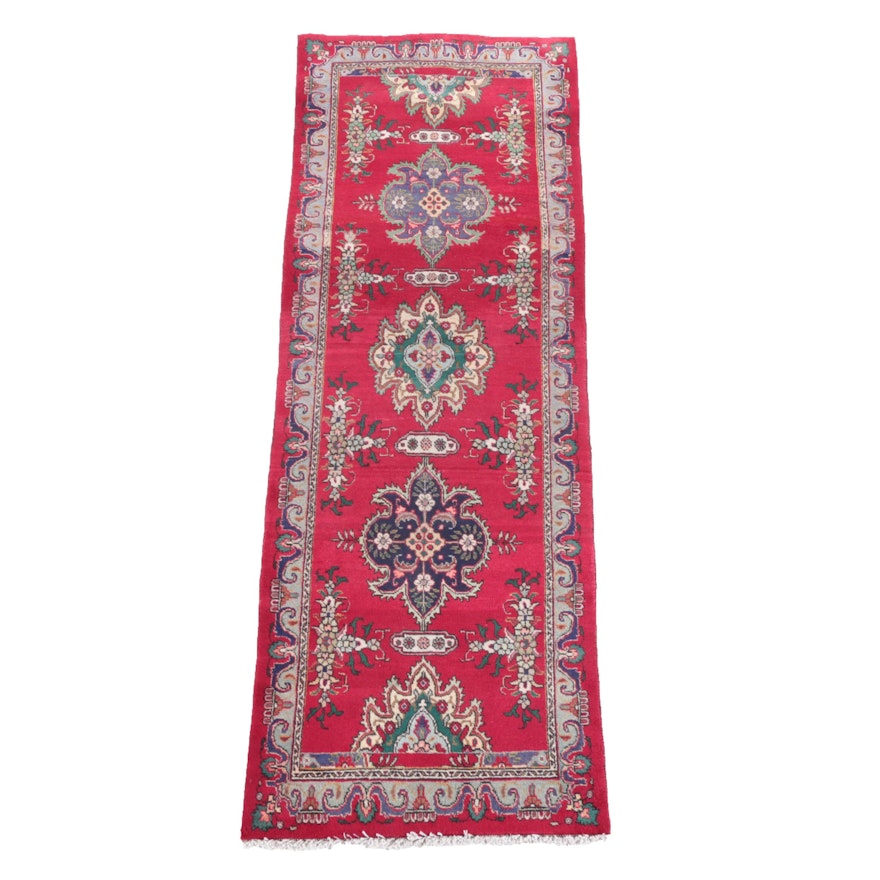 Hand-Knotted Persian Wool Long Rug
