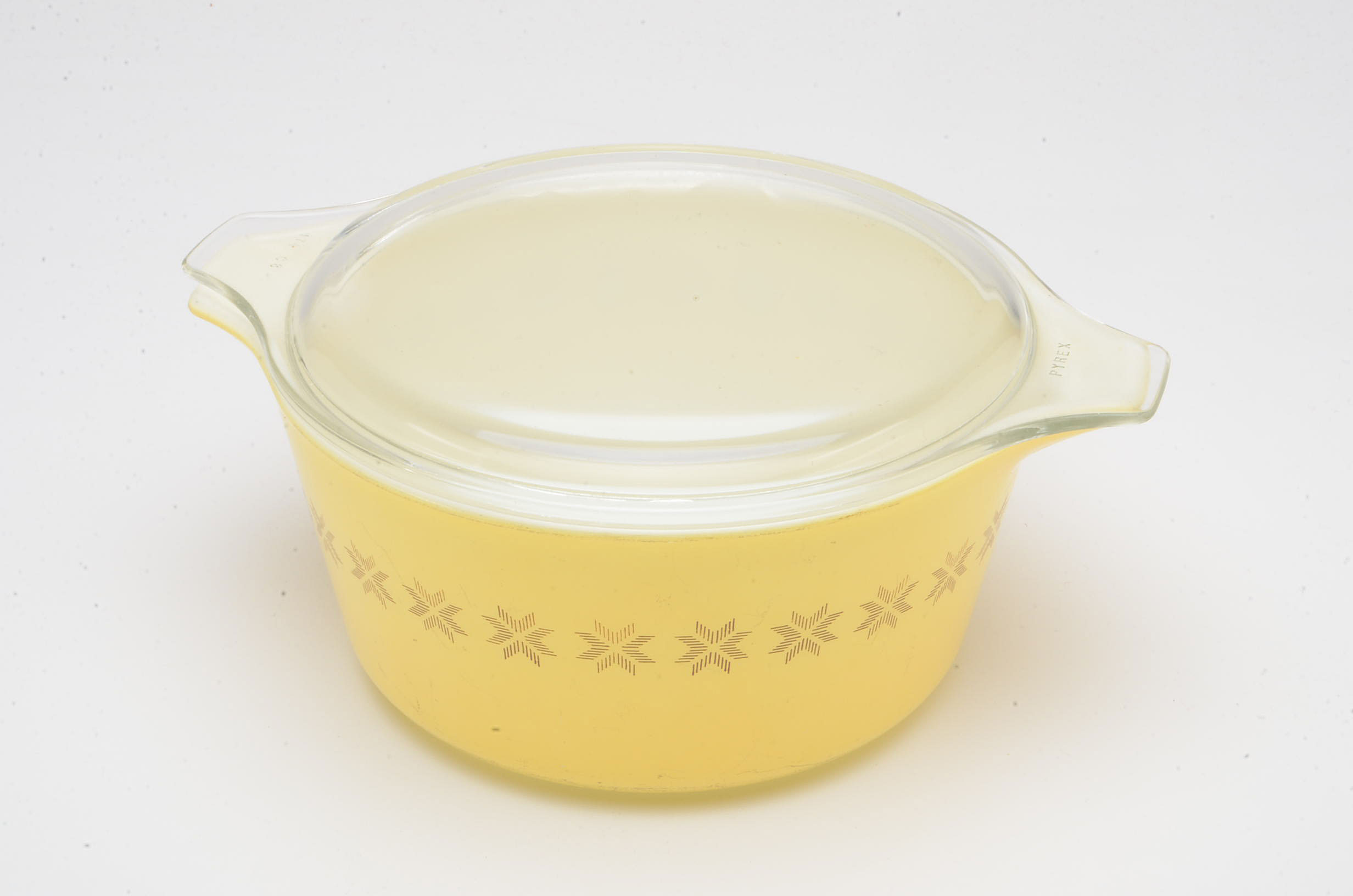 Three Pyrex "Town and Country" Oven Proof Bowls With Covered Lids