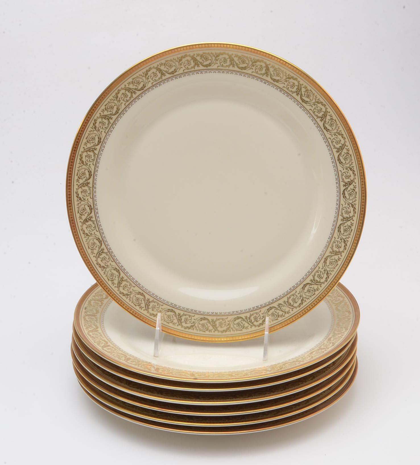 PT Bavaria Tirschenreuth German Scrolled and Gilded Dinnerware