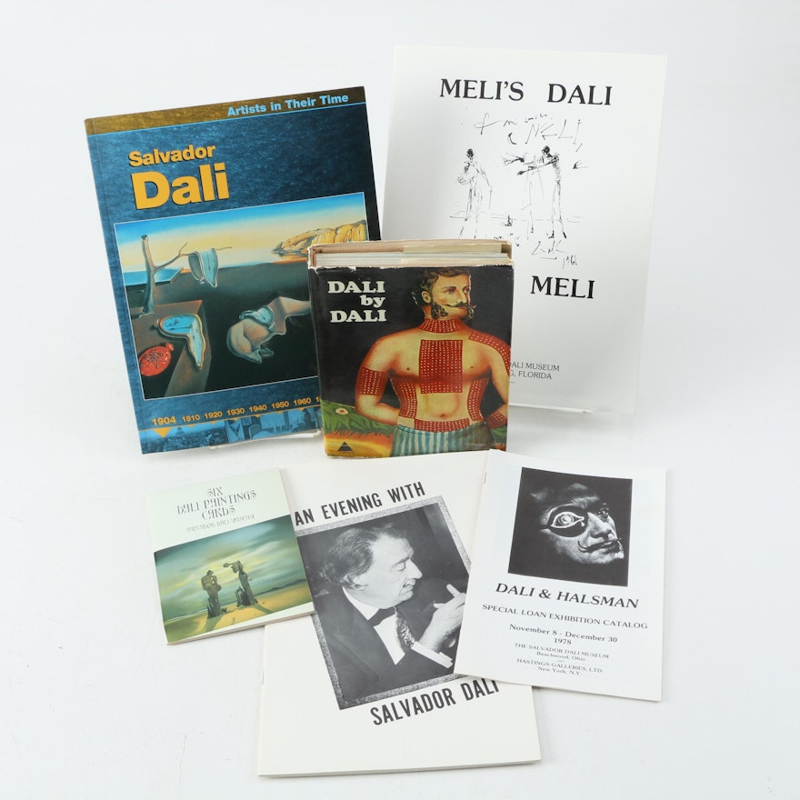1970 "Dali by Dali" and Other Books on Salvador Dali