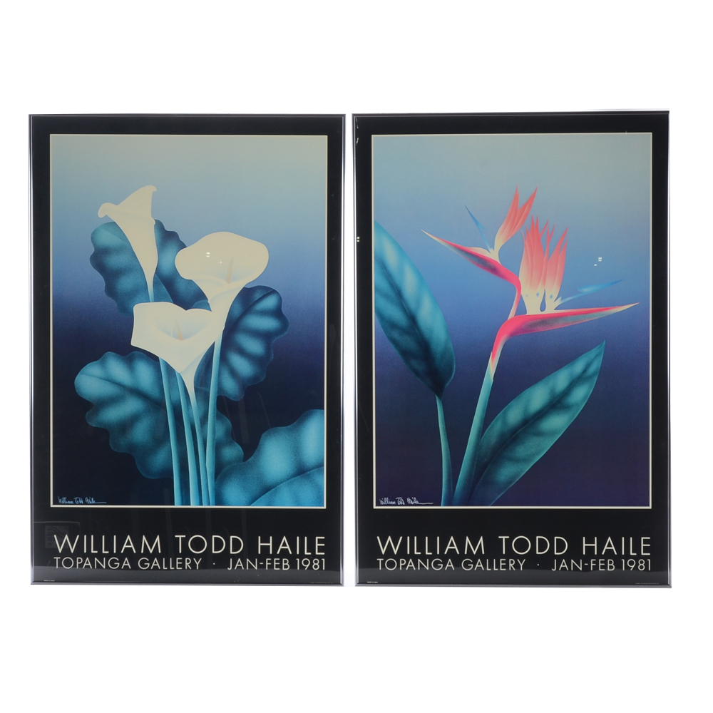 William Todd Haile Signed Botanical Prints