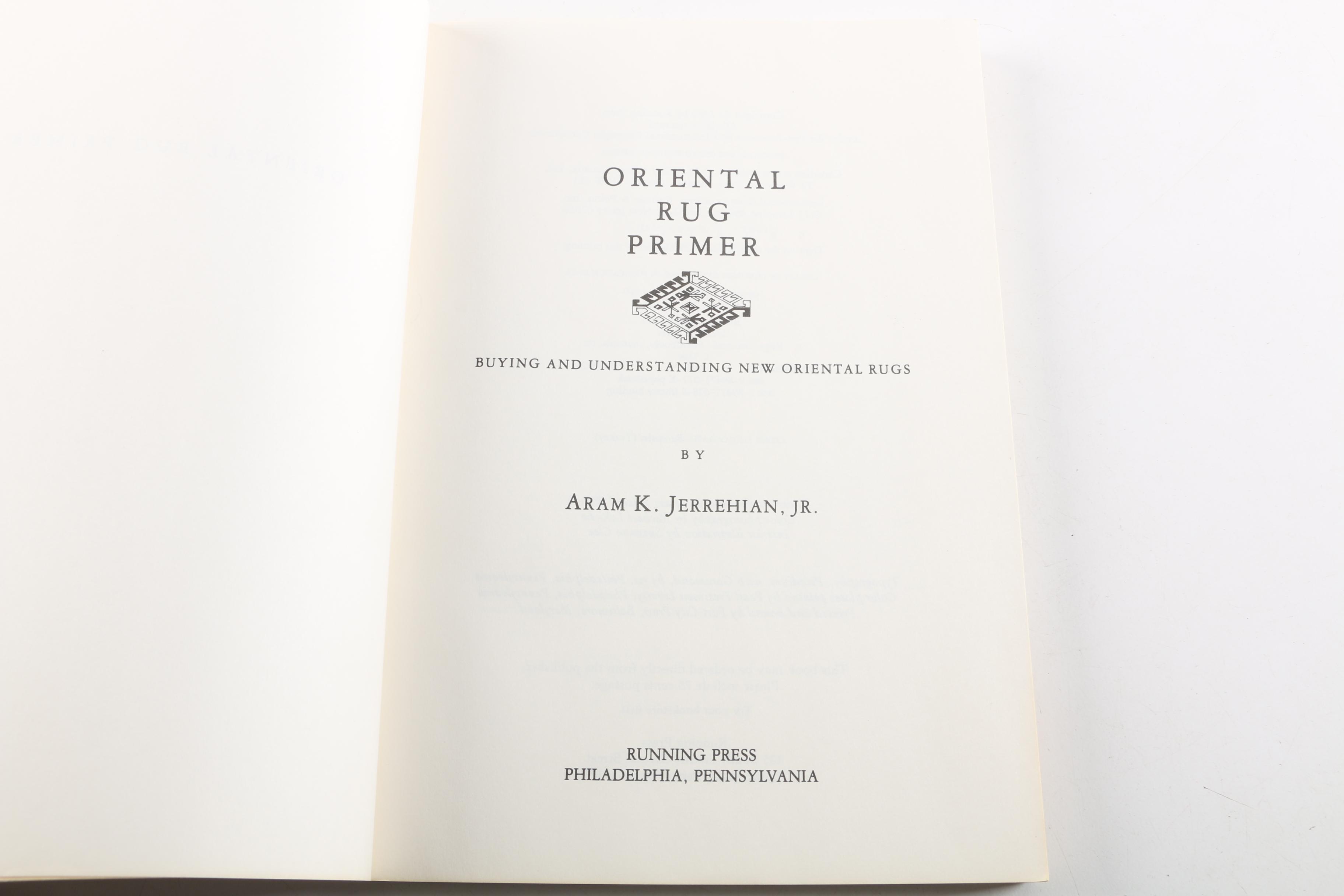 1980 "Oriental Rug Primer" and Other Books