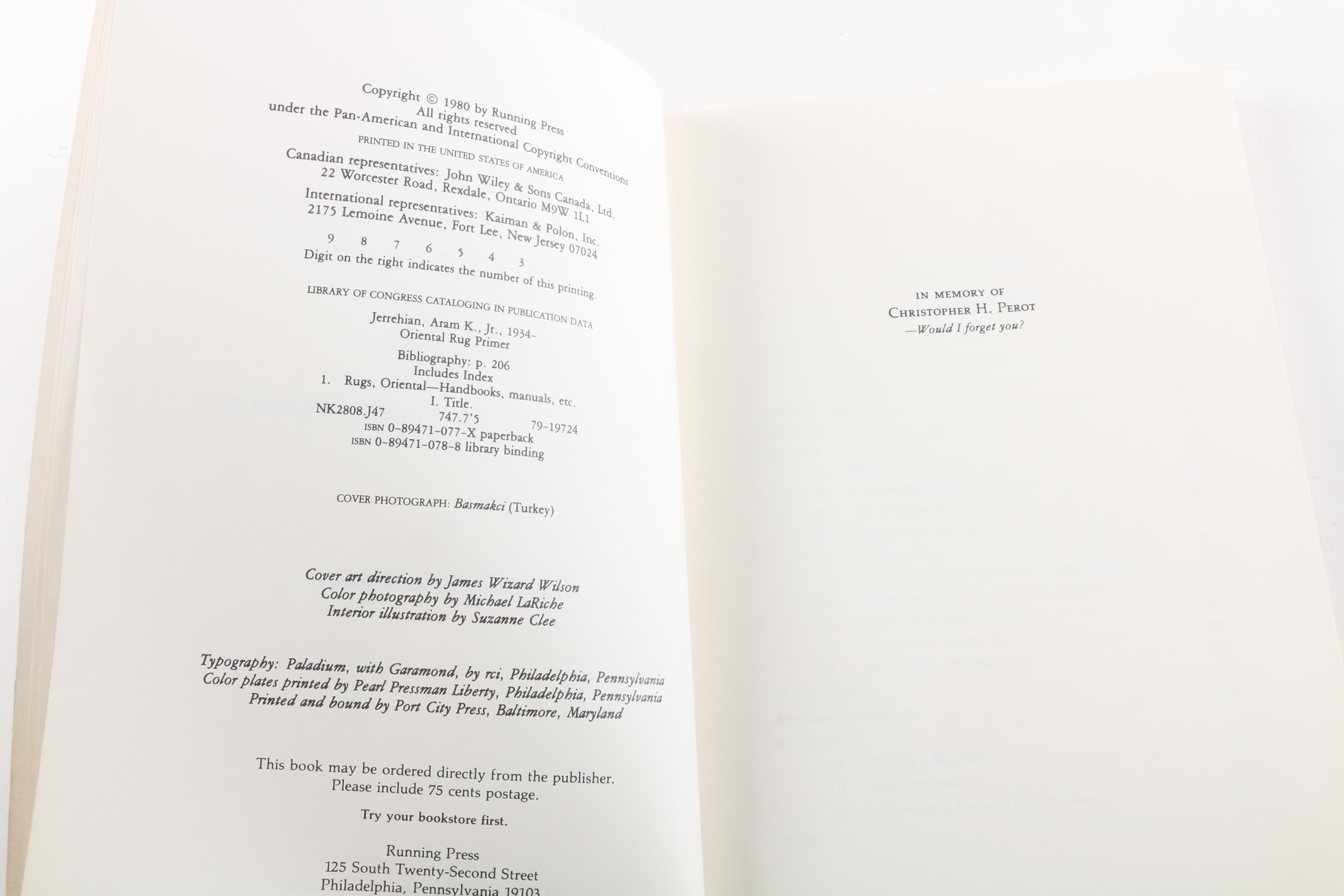 1980 "Oriental Rug Primer" and Other Books