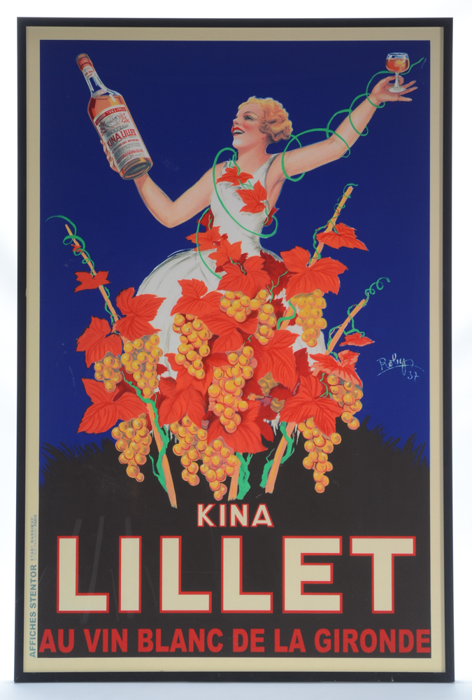 Offset Lithograph Poster After a Kina Lillet Aperitif Advertisement