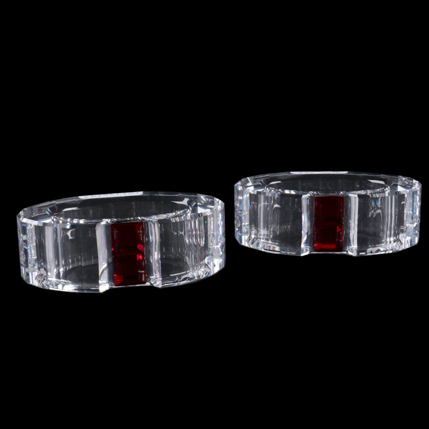 Pair of Austrian Crystal Napkin Rings