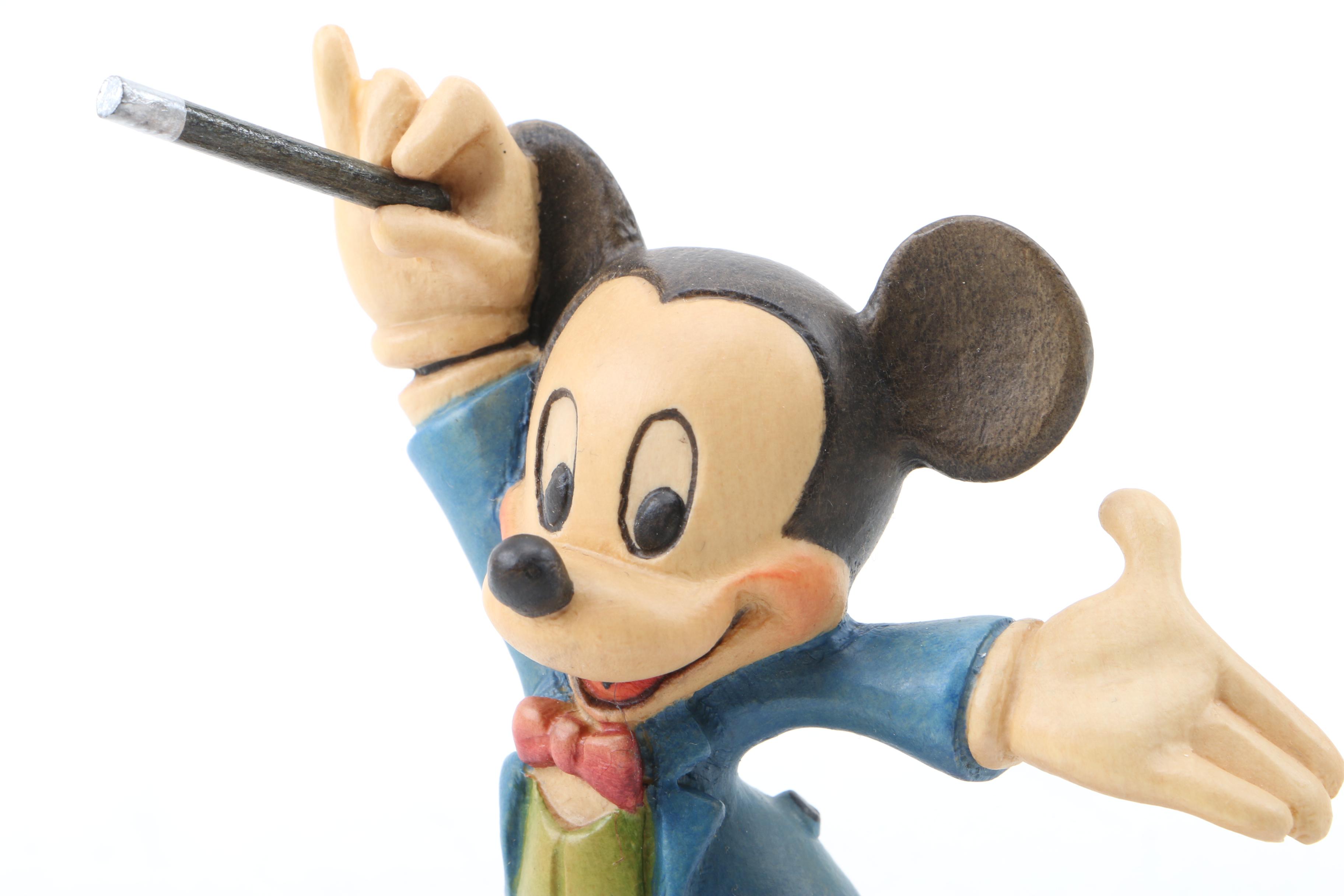 Mickey Mouse and Minnie Mouse Limited Edition ANRI Woodcarvings