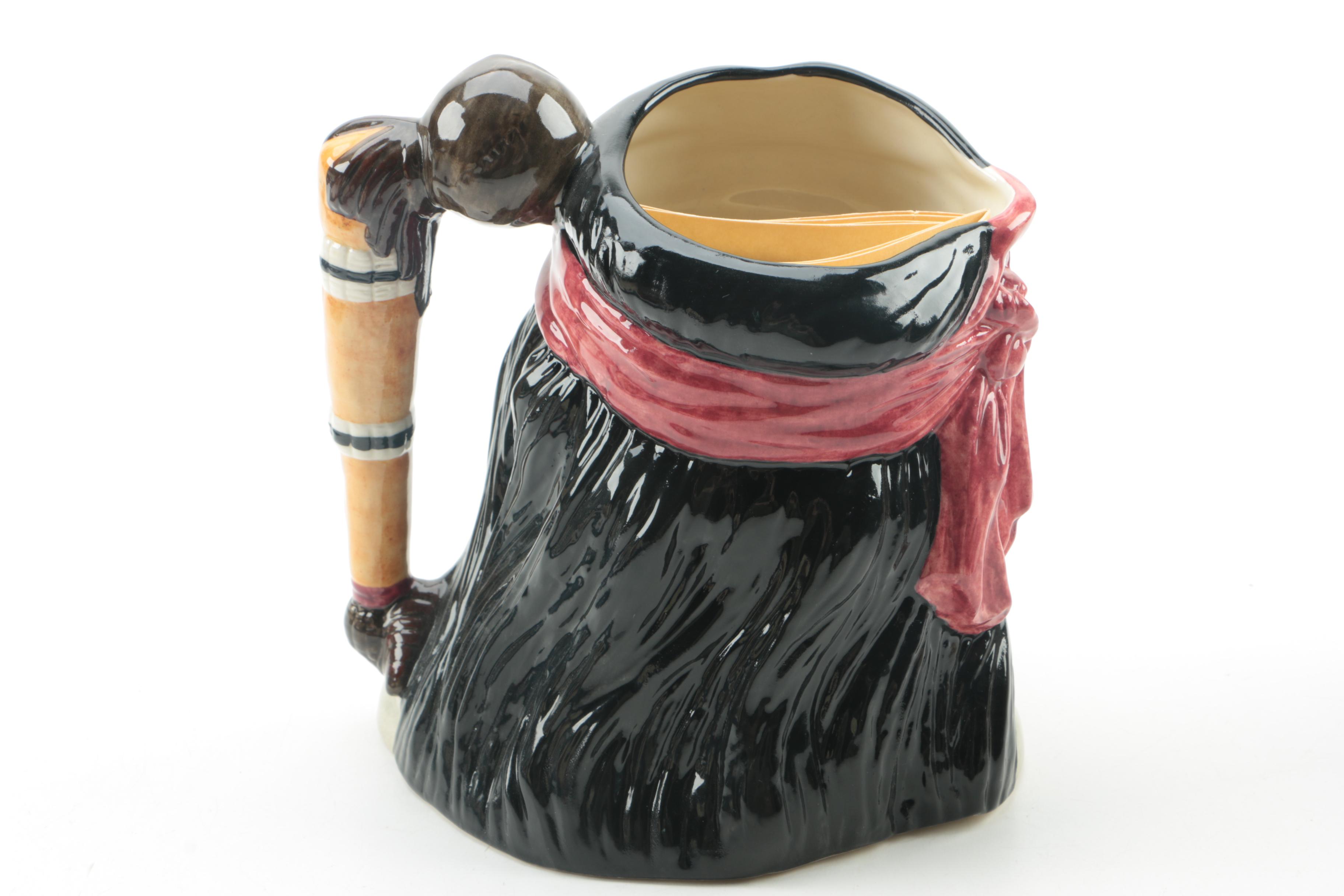 Royal Doulton Wild West "Geronimo" and "Buffalo Bill" Character Jugs, Circa 1984