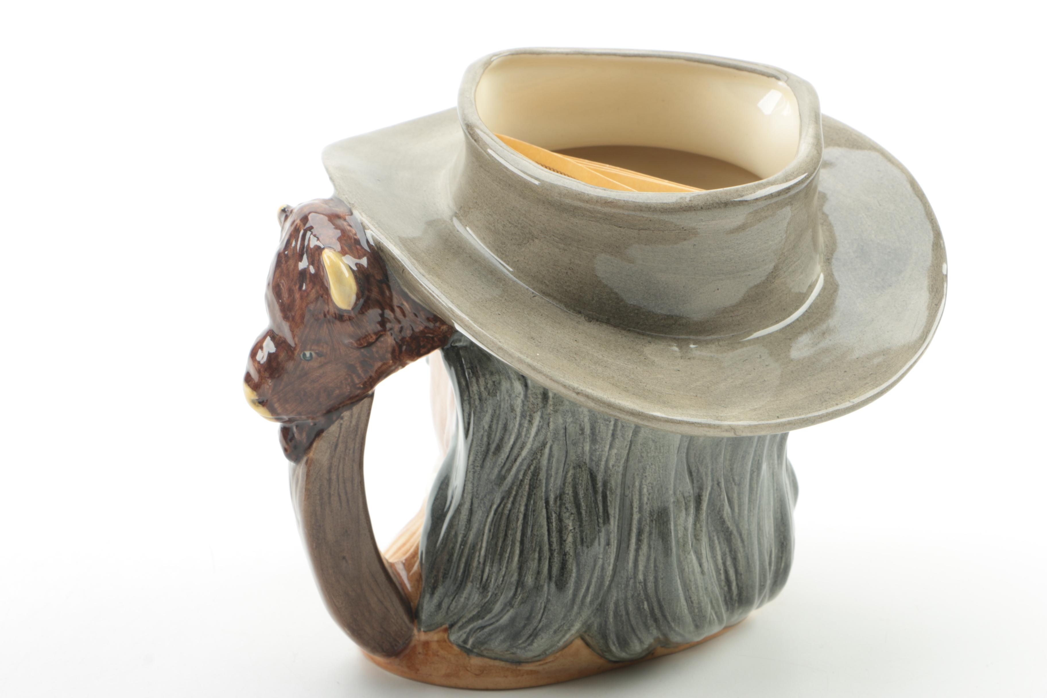 Royal Doulton Wild West "Geronimo" and "Buffalo Bill" Character Jugs, Circa 1984