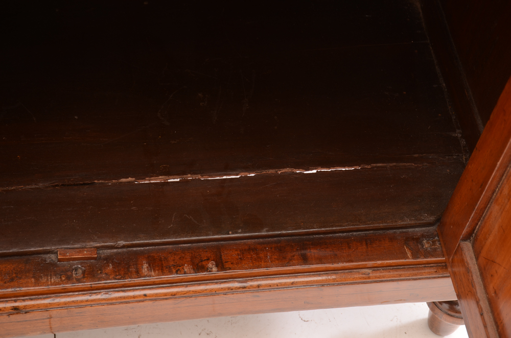 Antique Cherry Wood Curio Cabinet