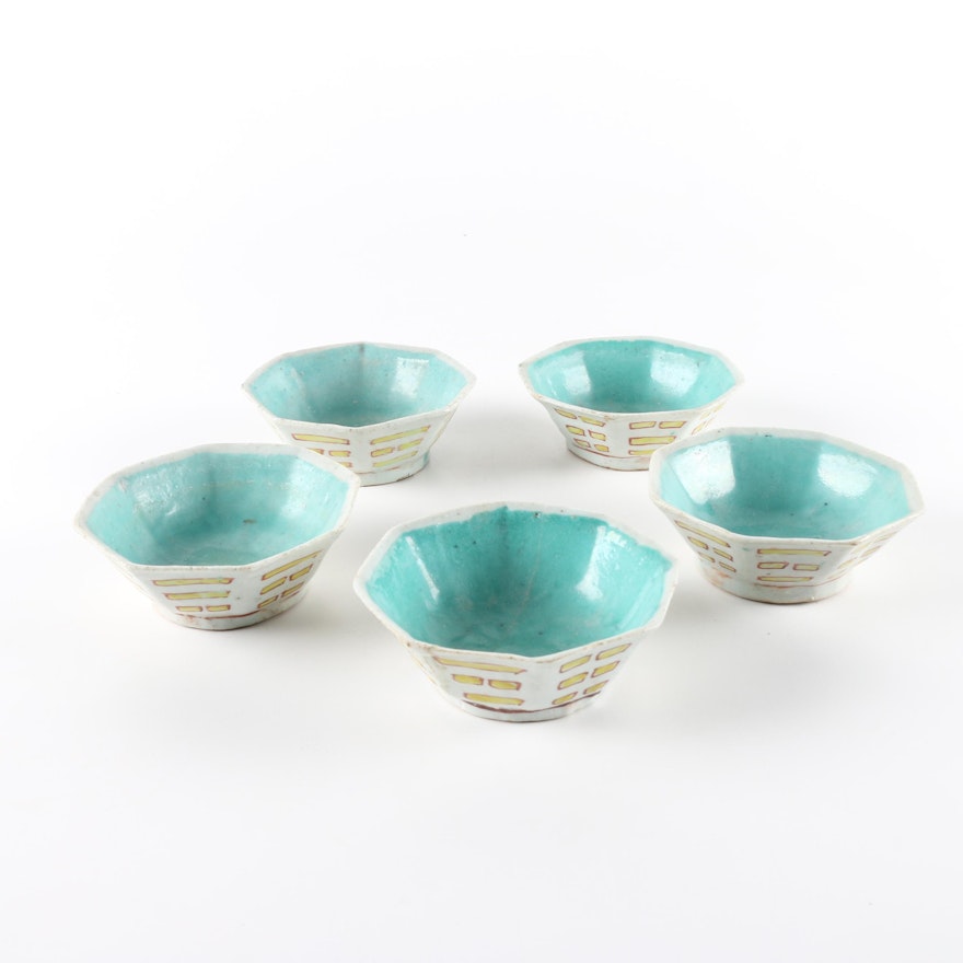 Chinese Bagua Ceramic Bowls