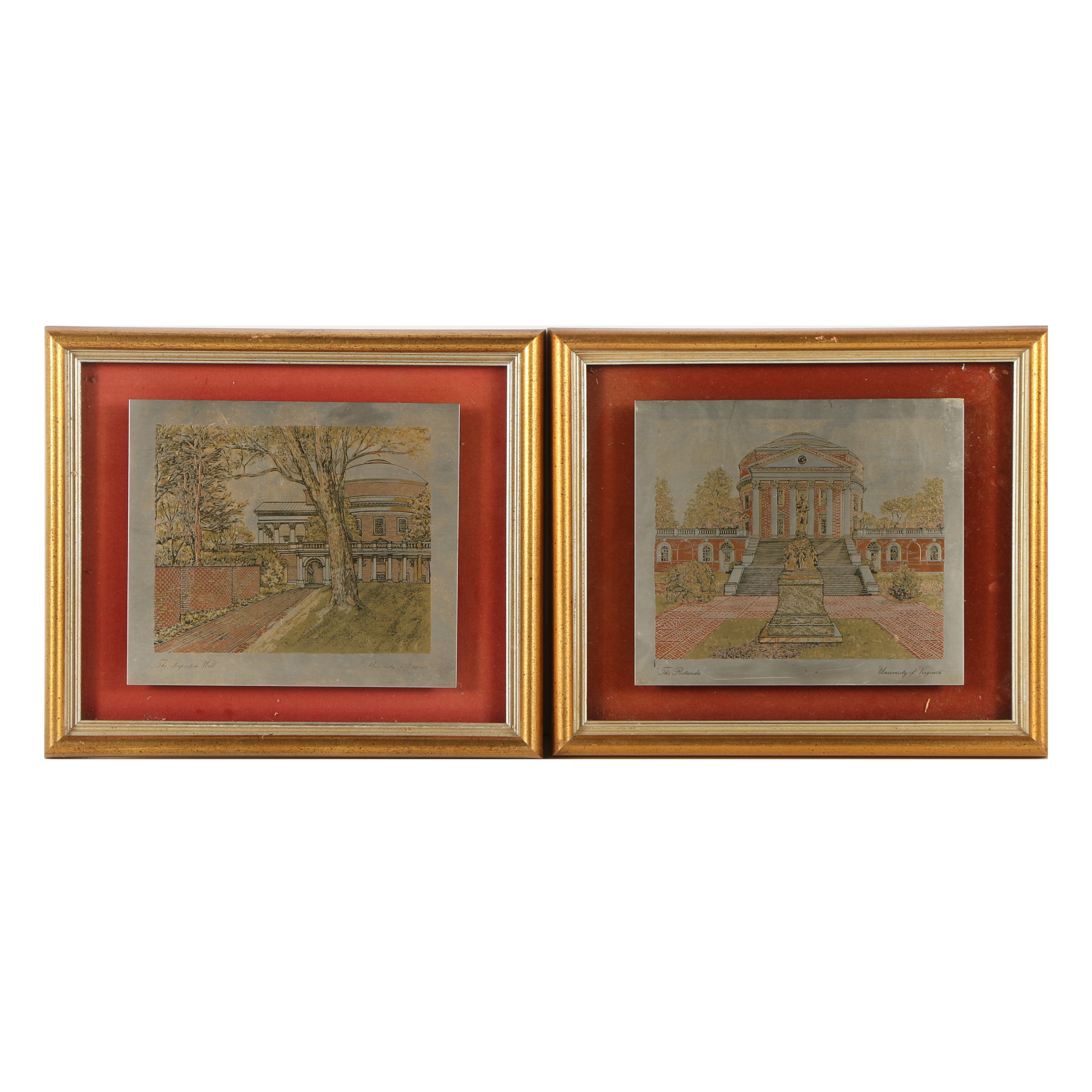 Reed & Barton Damascene University of Virginia Etchings