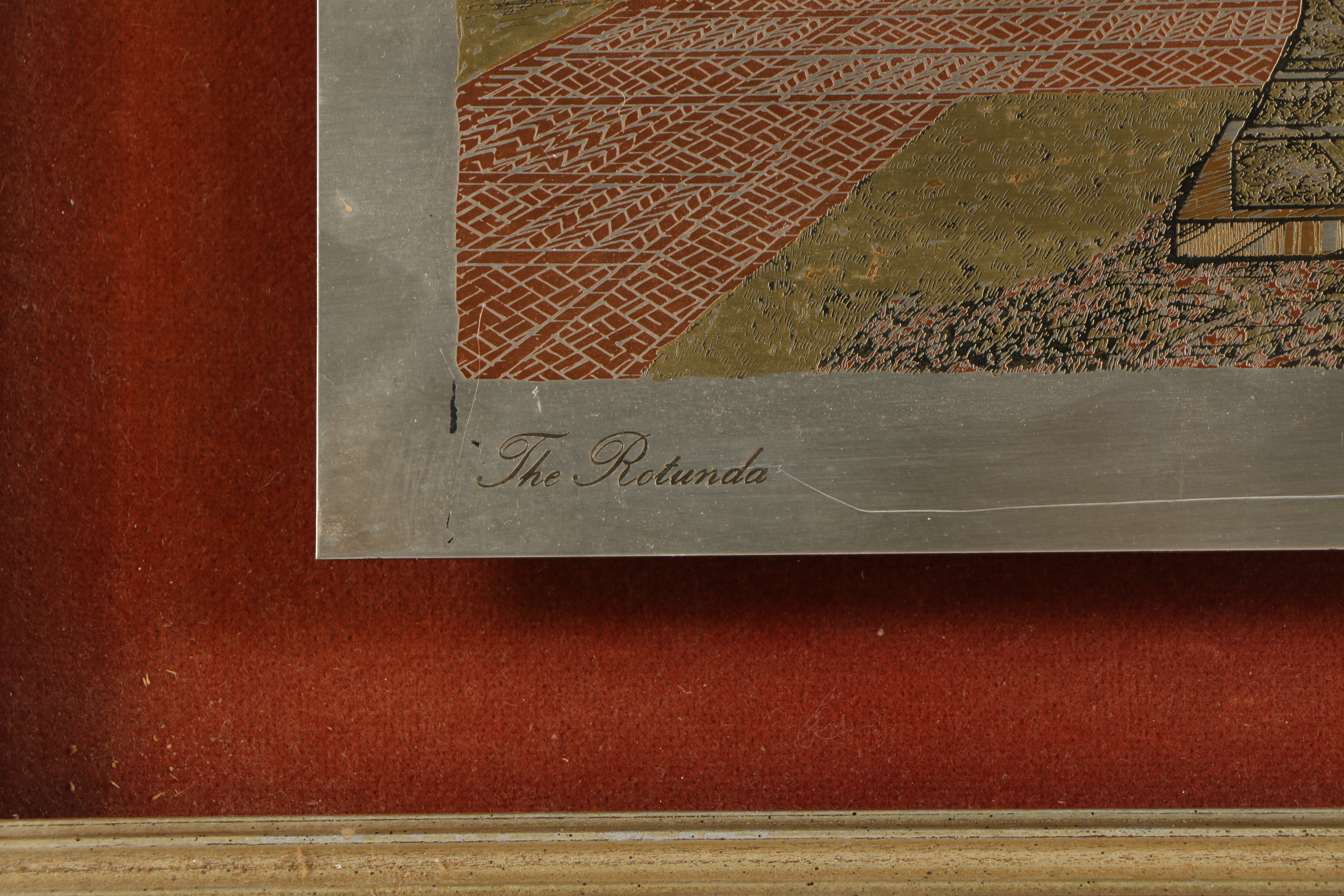 Reed & Barton Damascene University of Virginia Etchings