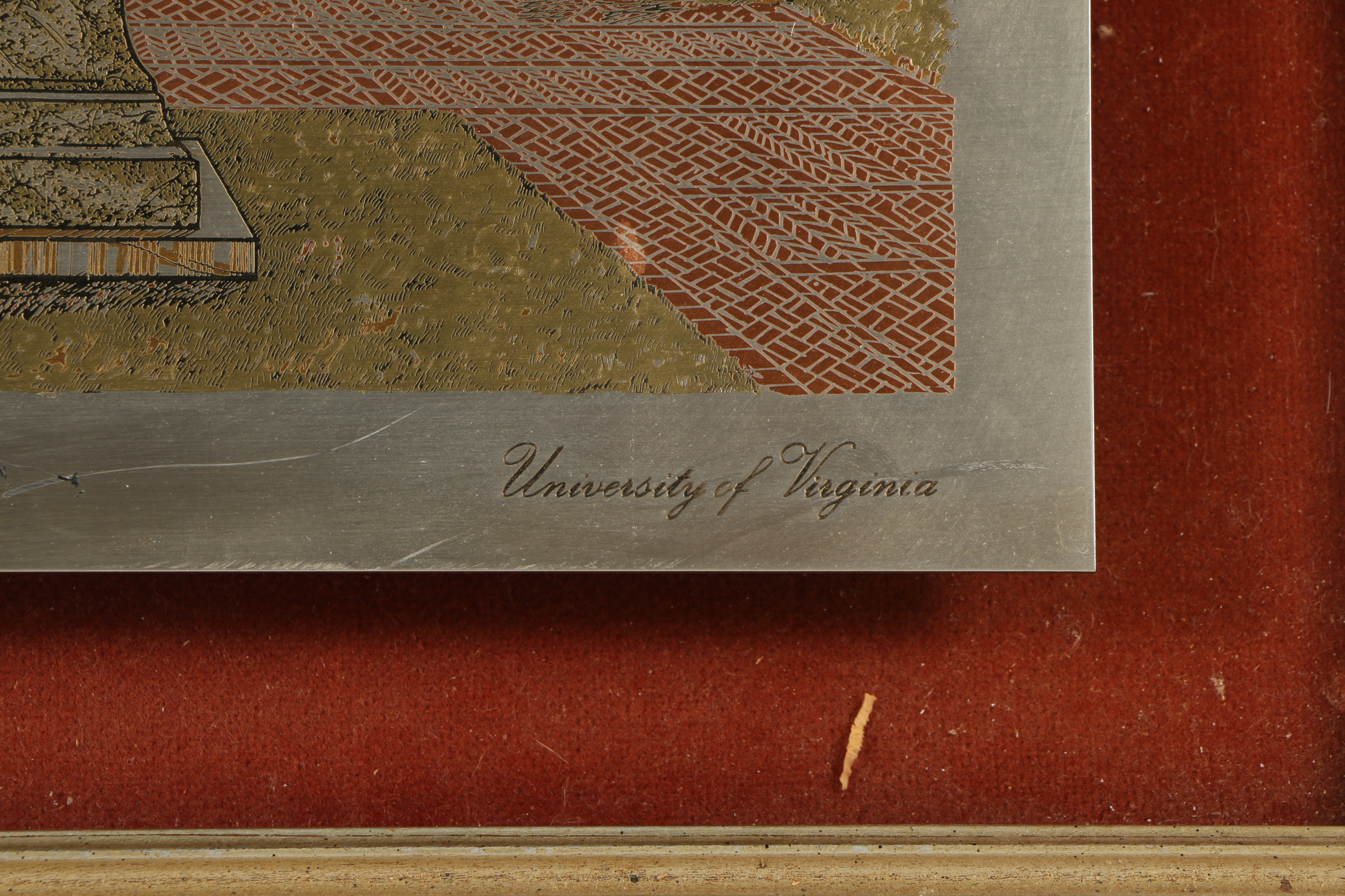Reed & Barton Damascene University of Virginia Etchings