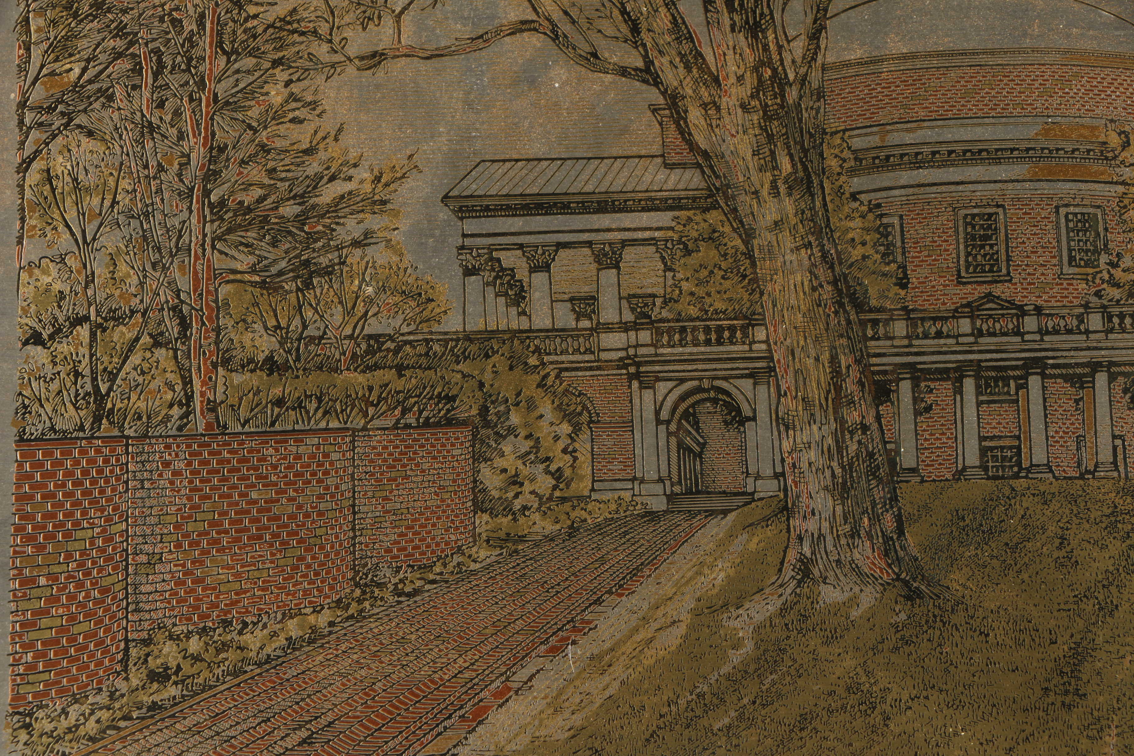 Reed & Barton Damascene University of Virginia Etchings