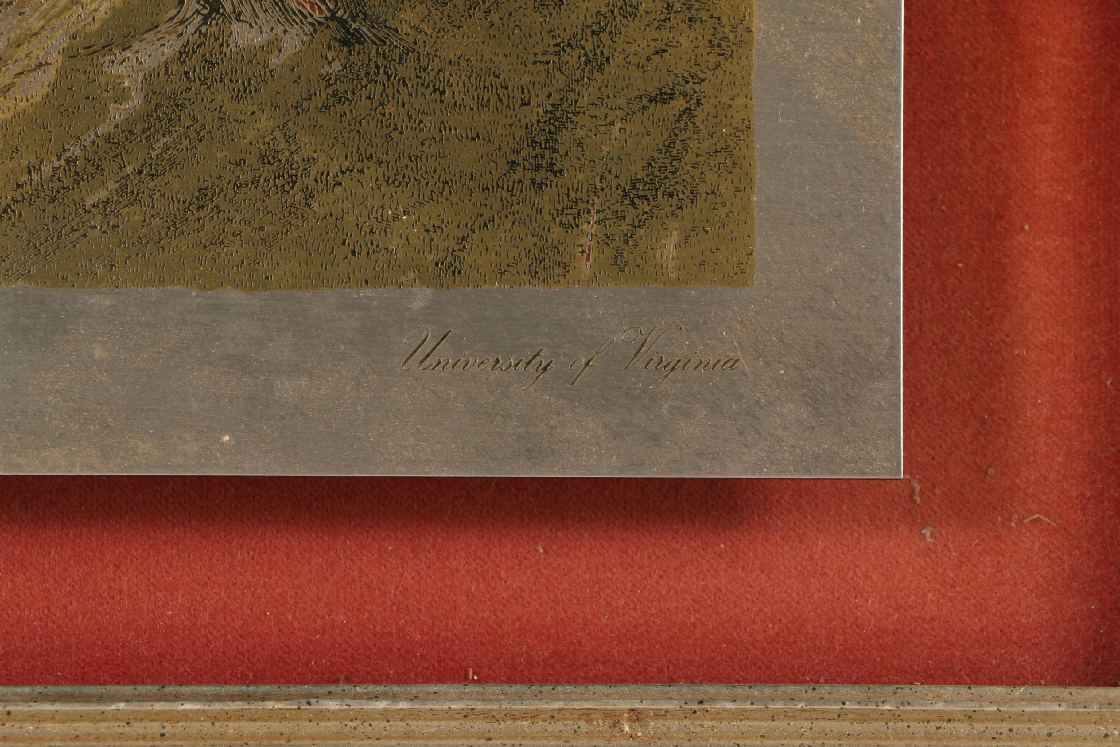 Reed & Barton Damascene University of Virginia Etchings