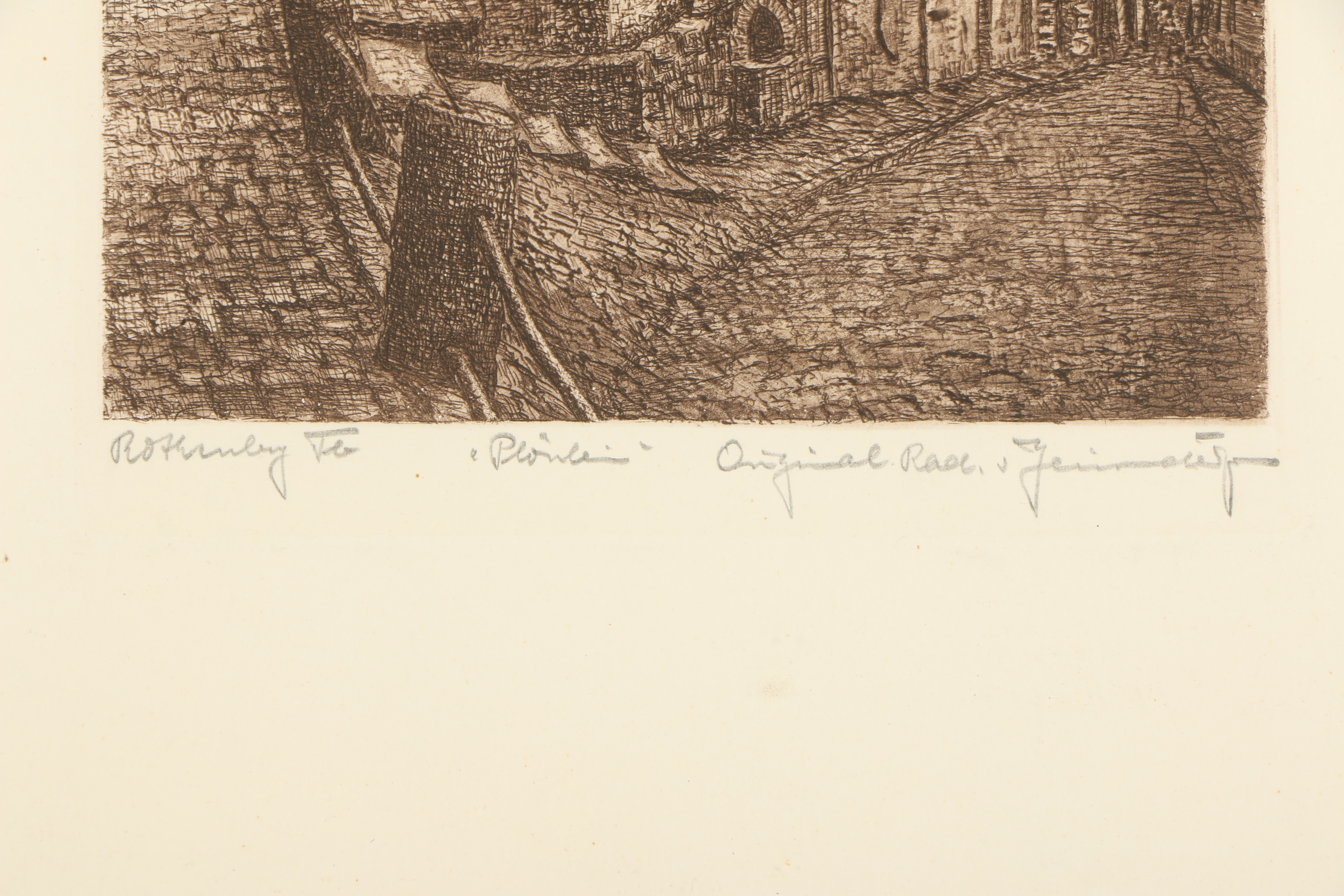 Etchings of Rothenburg ob der Tauber