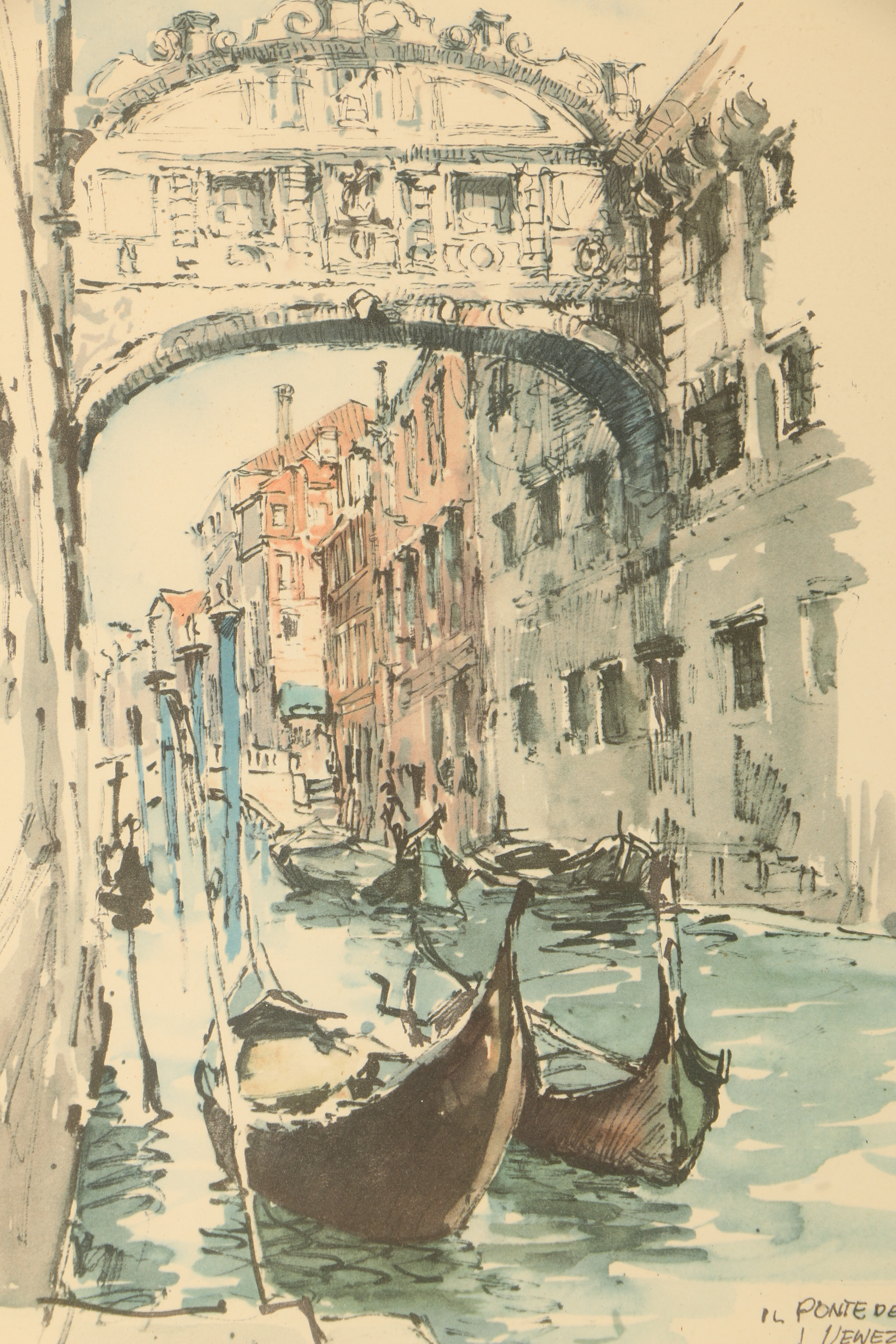 Two Offset Lithographs After Paintings of Venice