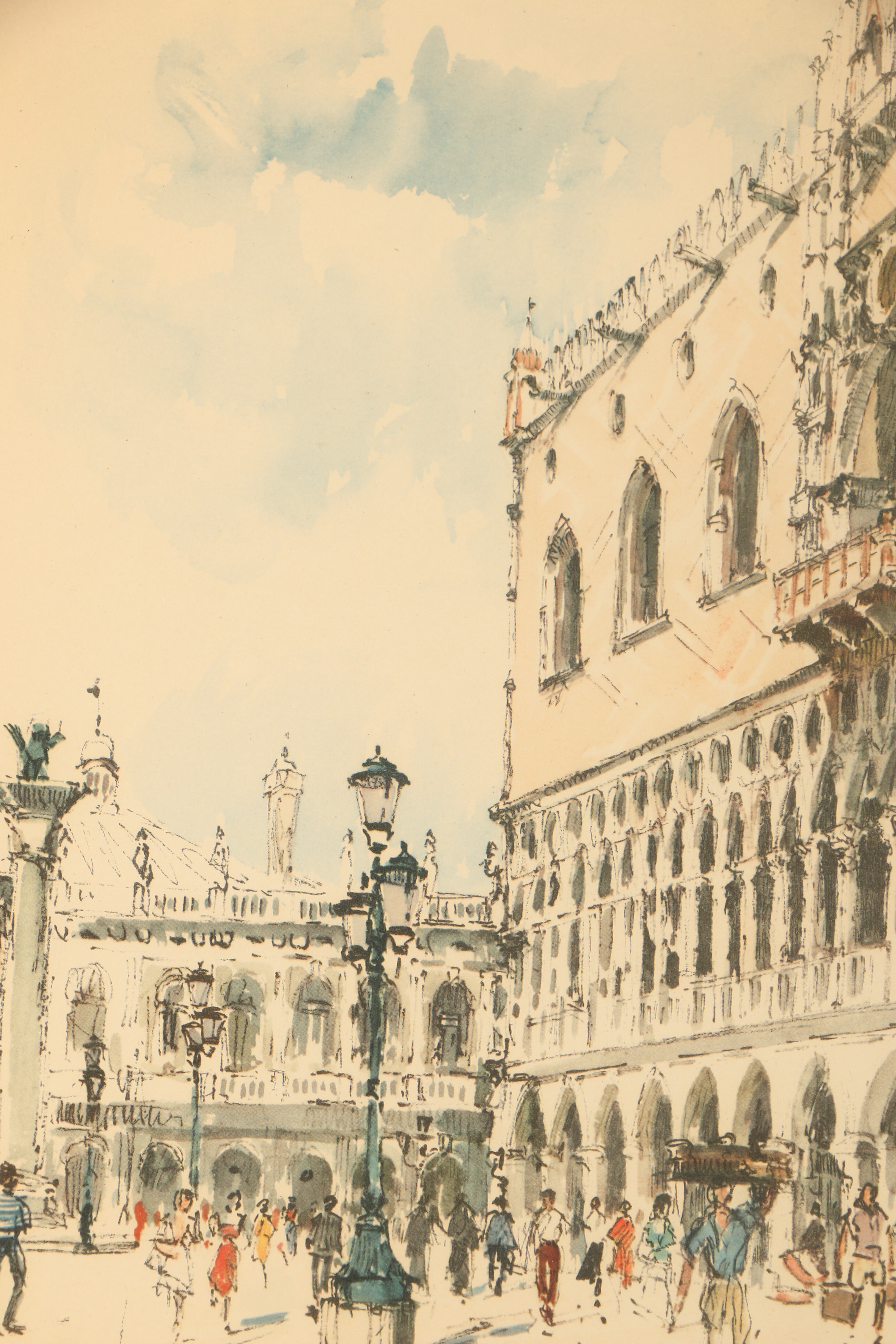 Two Offset Lithographs After Paintings of Venice