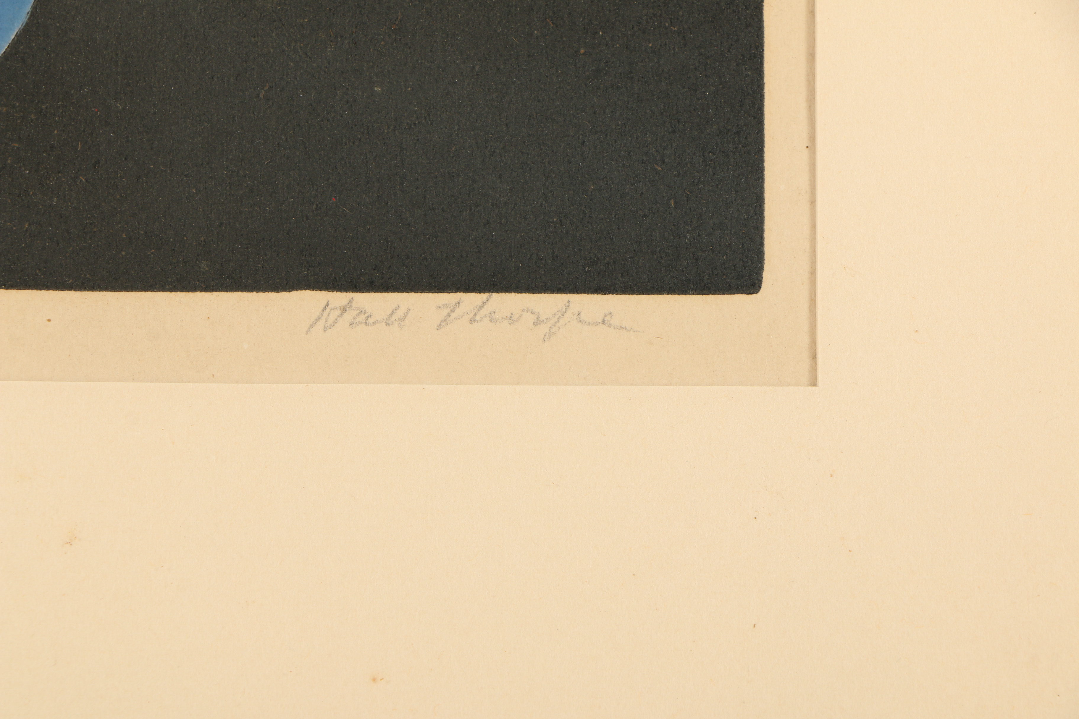 Hall Thorpe Color Woodcut Print "Anemones"