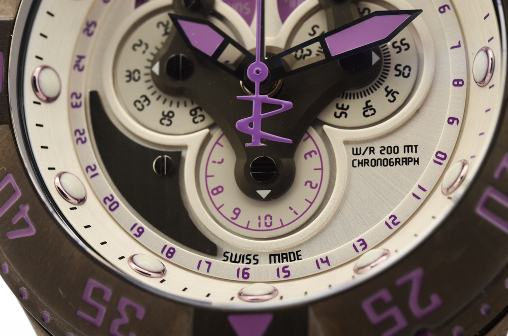 Invicta "Excursion" Chronograph With Purple-Accented Dial