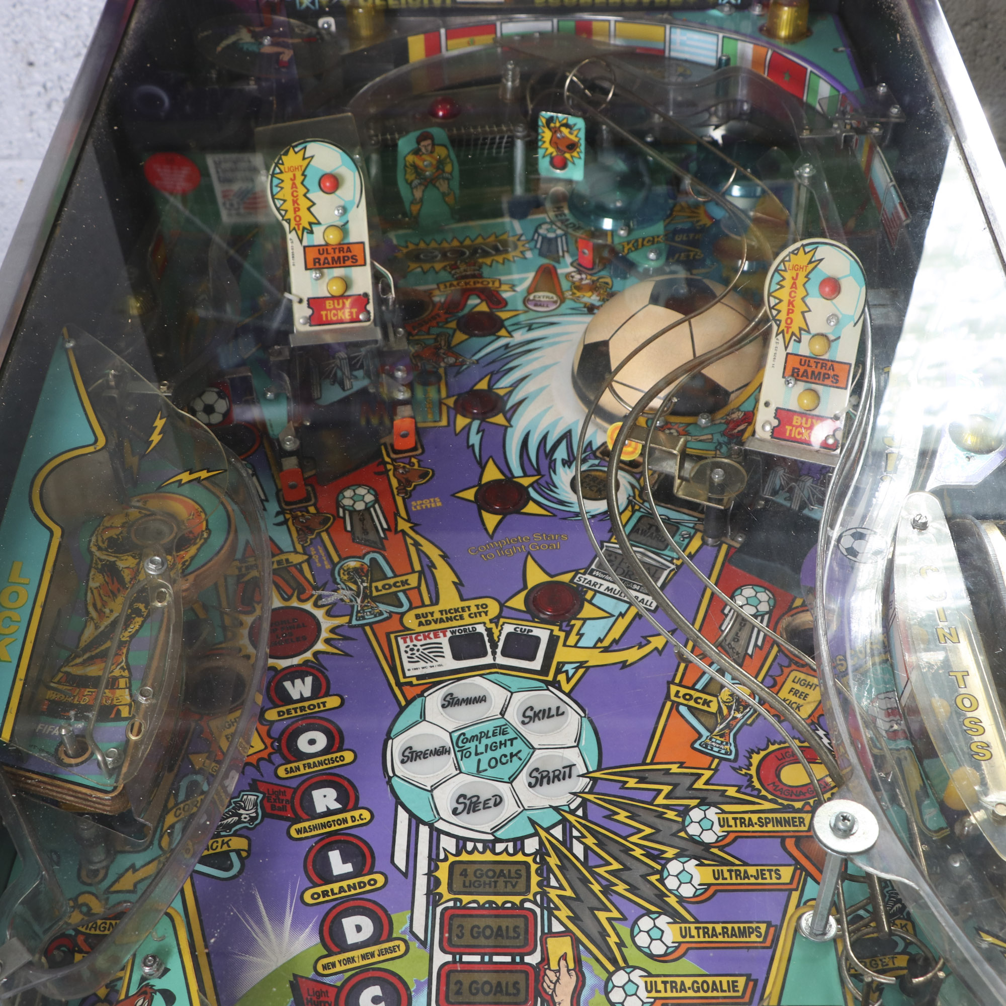 Bally 1994 World Cup Soccer Pinball Machine