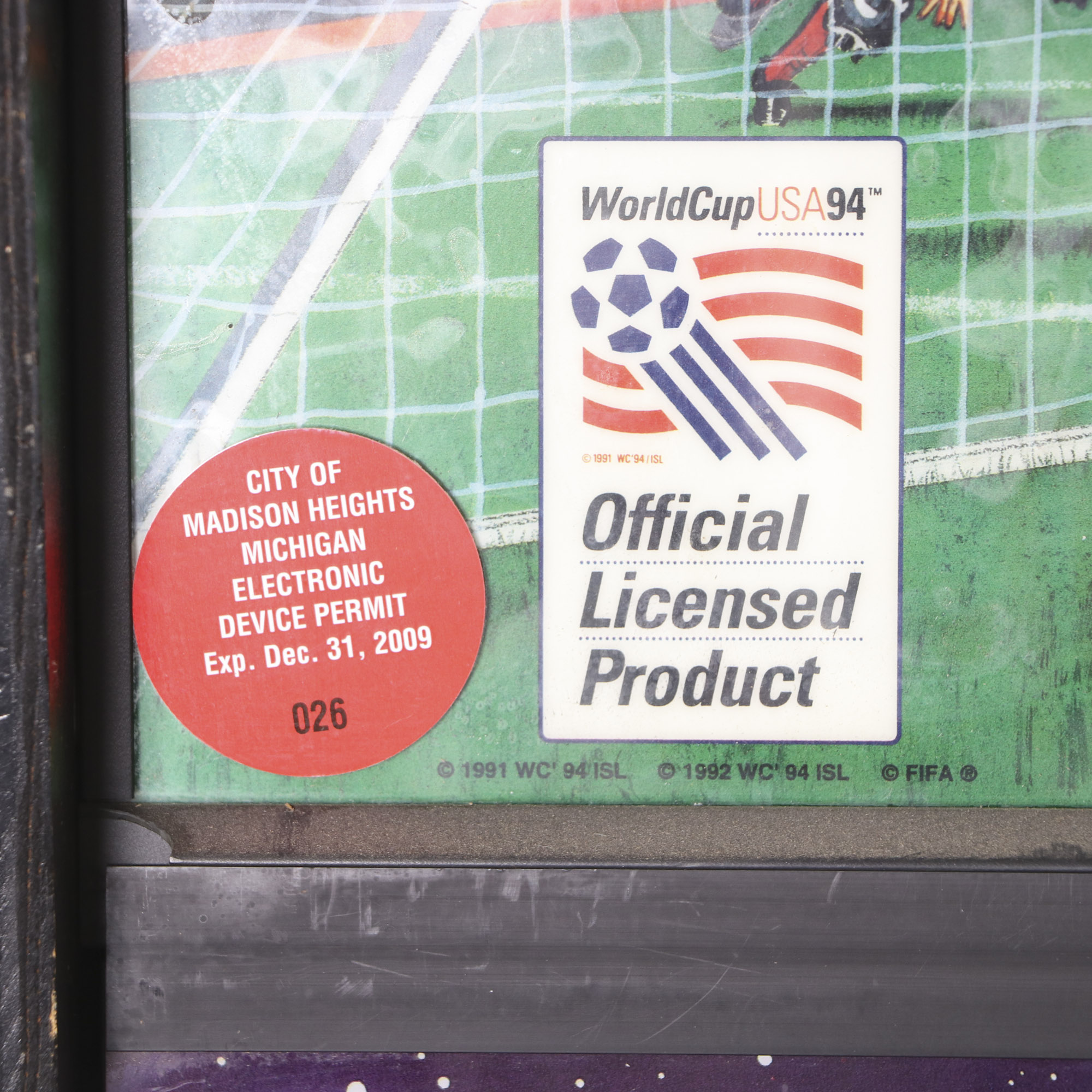 Bally 1994 World Cup Soccer Pinball Machine