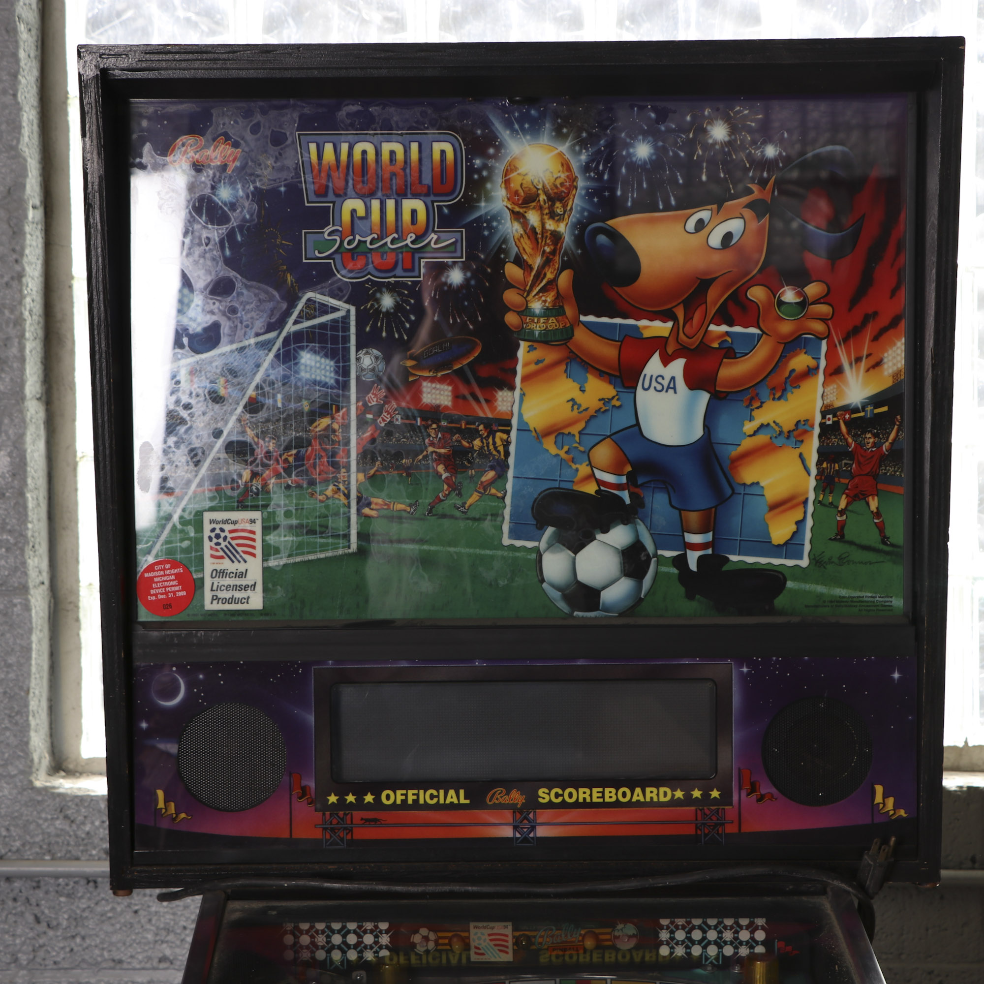 Bally 1994 World Cup Soccer Pinball Machine